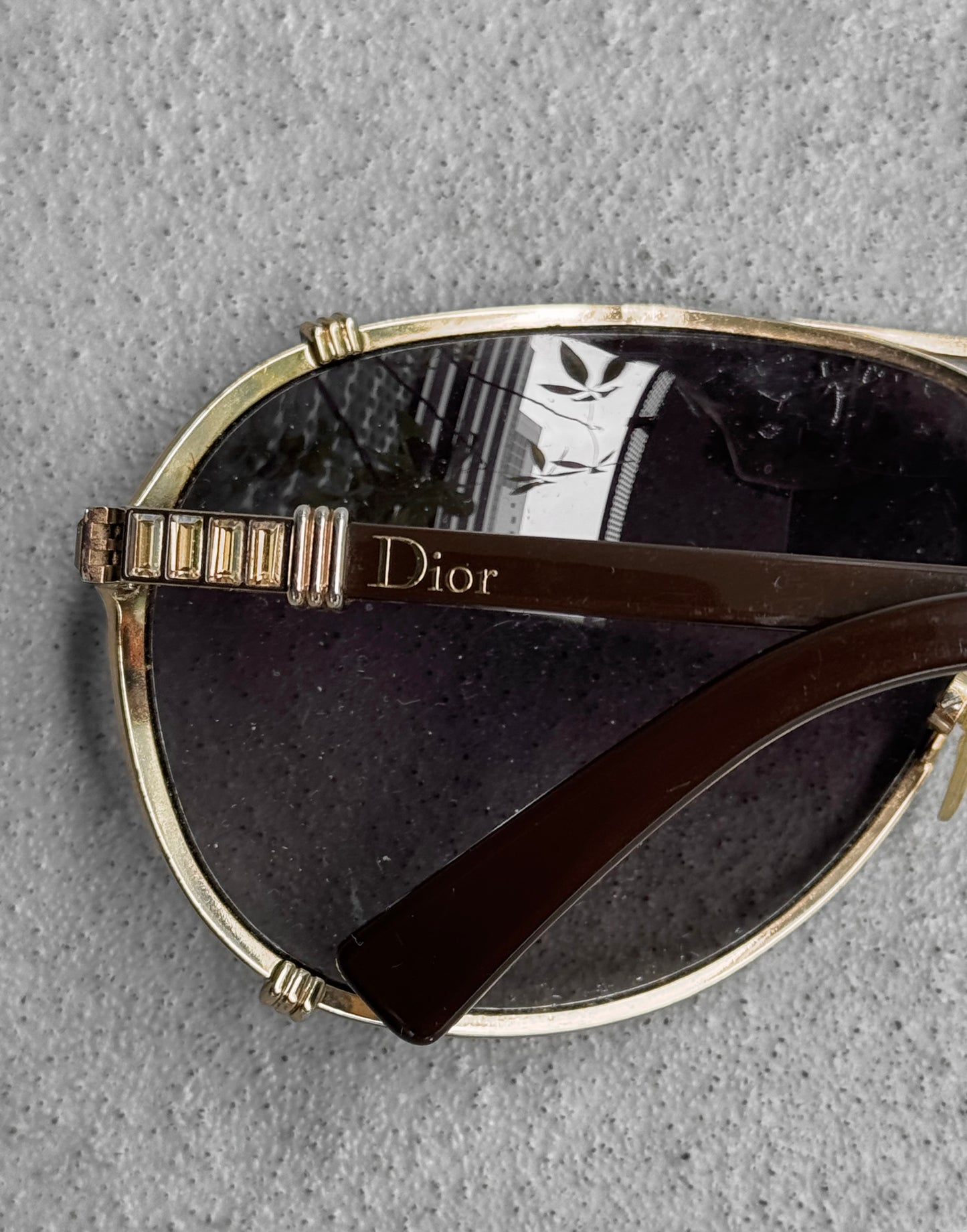 DIOR 2010’s Purple Tinted Gold Sunglasses