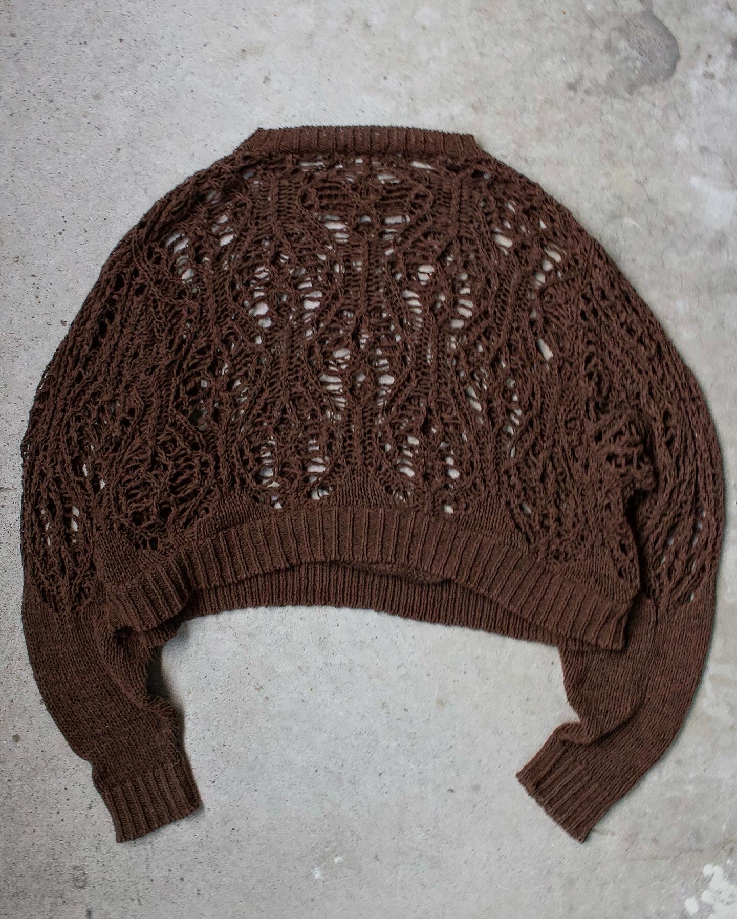 Lad Musician SS23 Lace Knit Crew Neck Sweater
