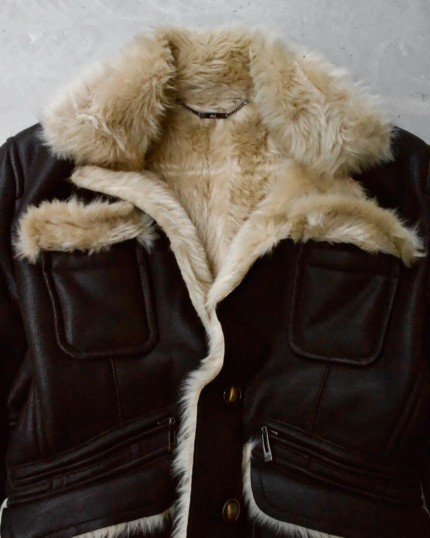 D.K.F Yoshiyuki ‘Don’ Konishi Early 00s Shearling Leather Jacket