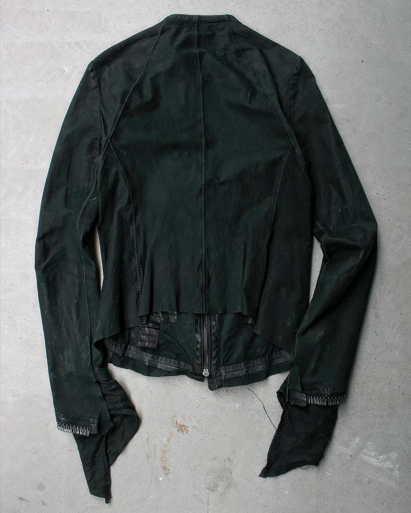 Isaac Sellam Garment-dyed Staple Calfskin Leather Jacket