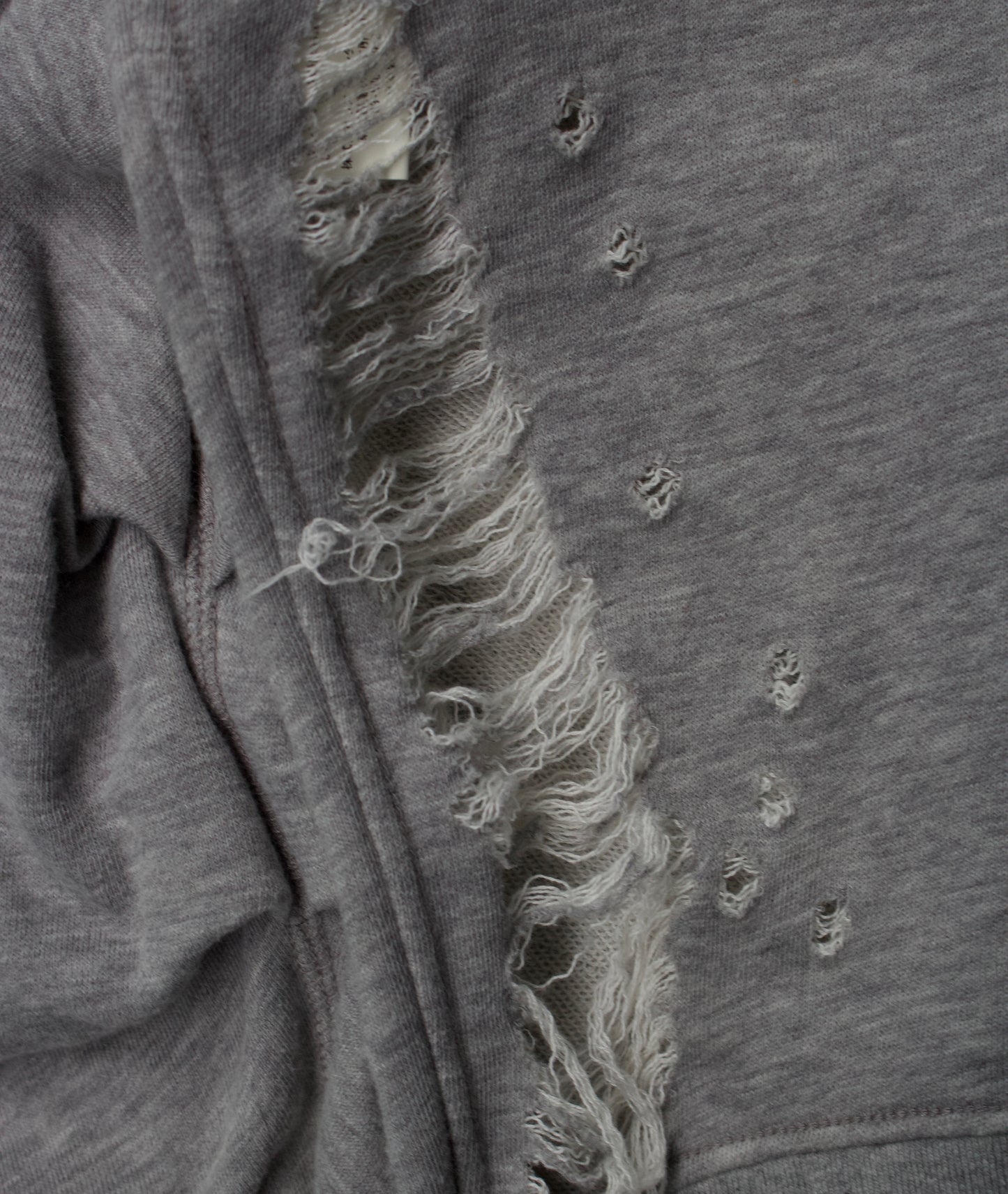 MiharaYasuhiro SS08 Distressed French Terry Zip-Up Hoodie