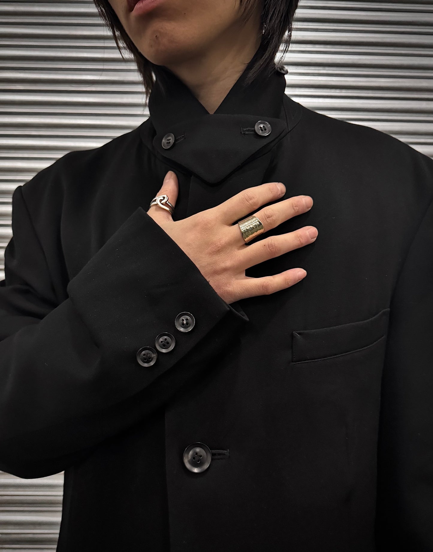 Yohji Yamamoto AW20 ‘ARE YOU LONESOME TONIGHT?’ Graphic Wool Doctor Coat