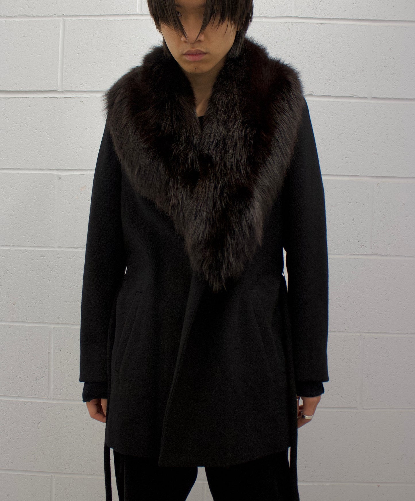 Maison Martin Margiela AW07 KOKONOE Fox Fur Belted Coat
