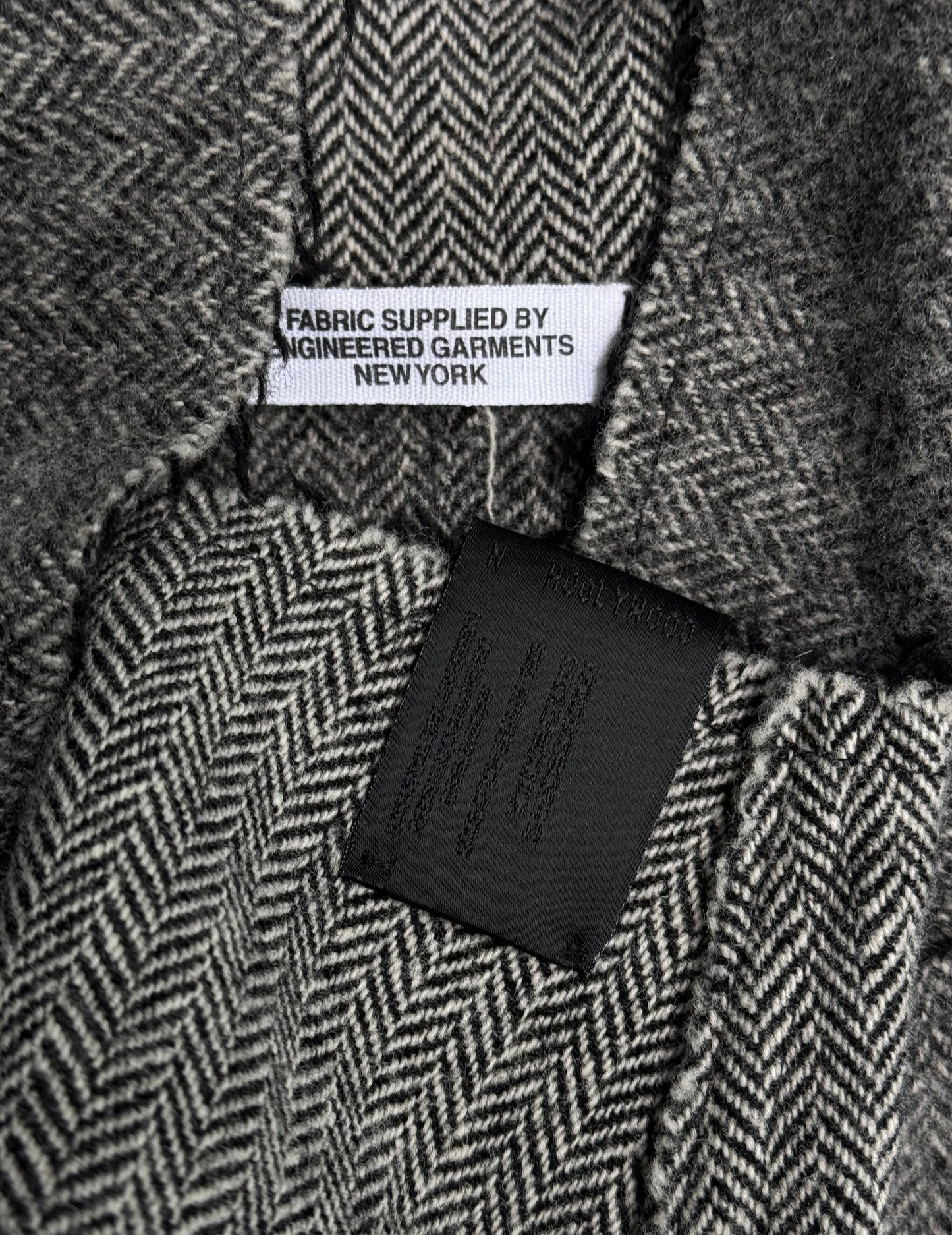 N.Hoolywood x Engineered Garments SS12 Reversible Herringbone Wool Coat