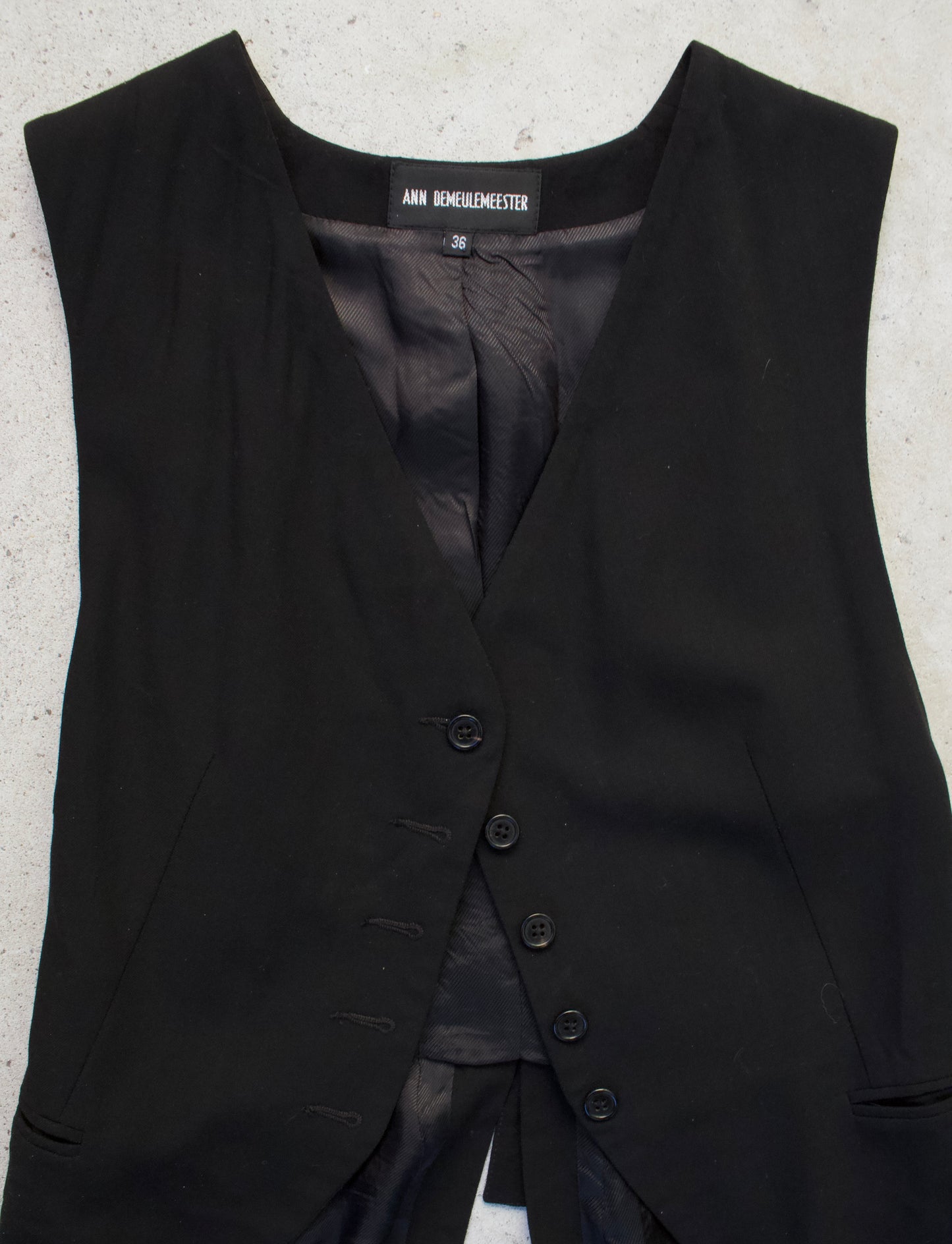 Ann Demeulemeester 00s Button-up Gilet Vest