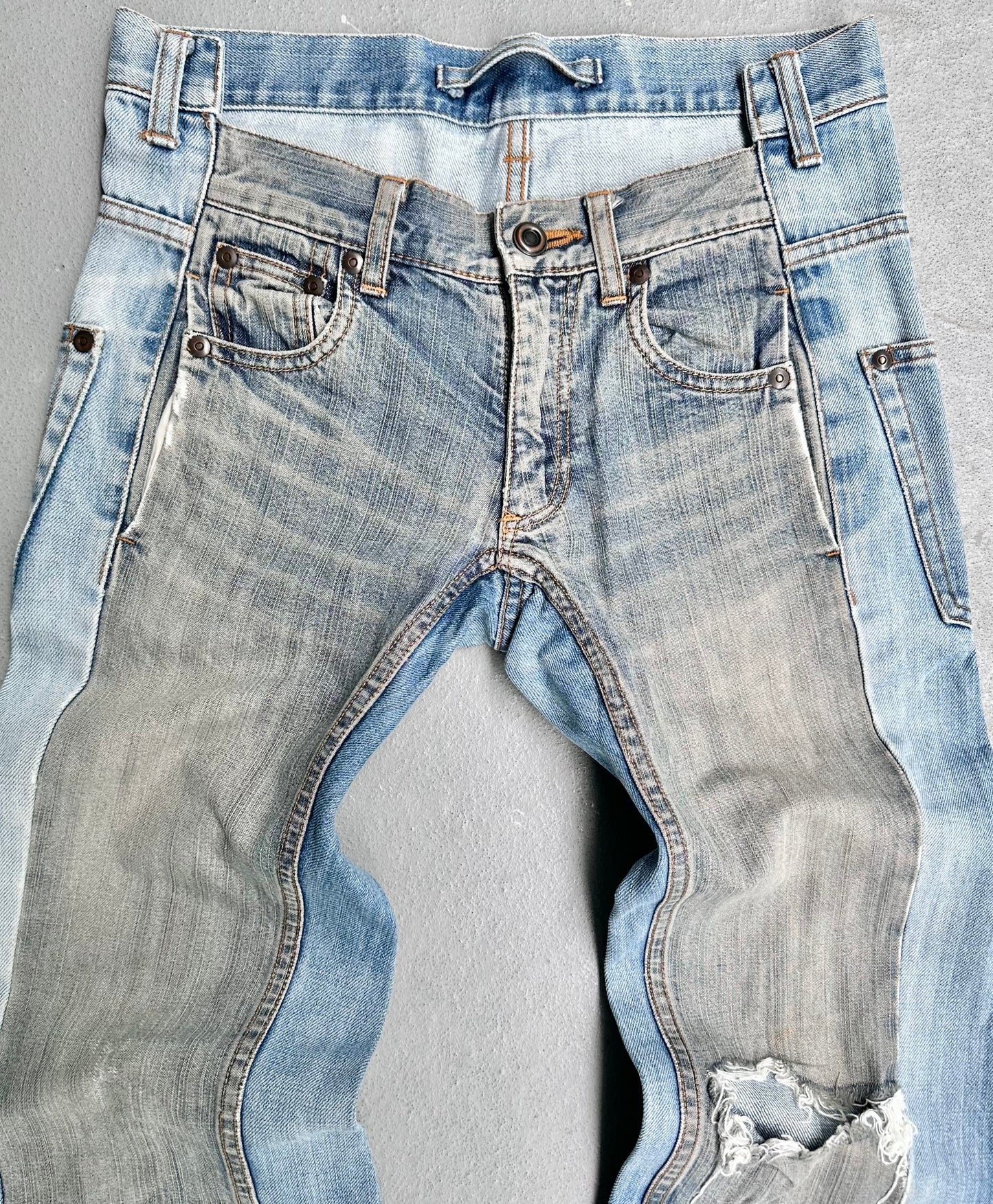 MiharaYasuhiro AW06 Reconstructed ‘Double’ Bootcut Denim