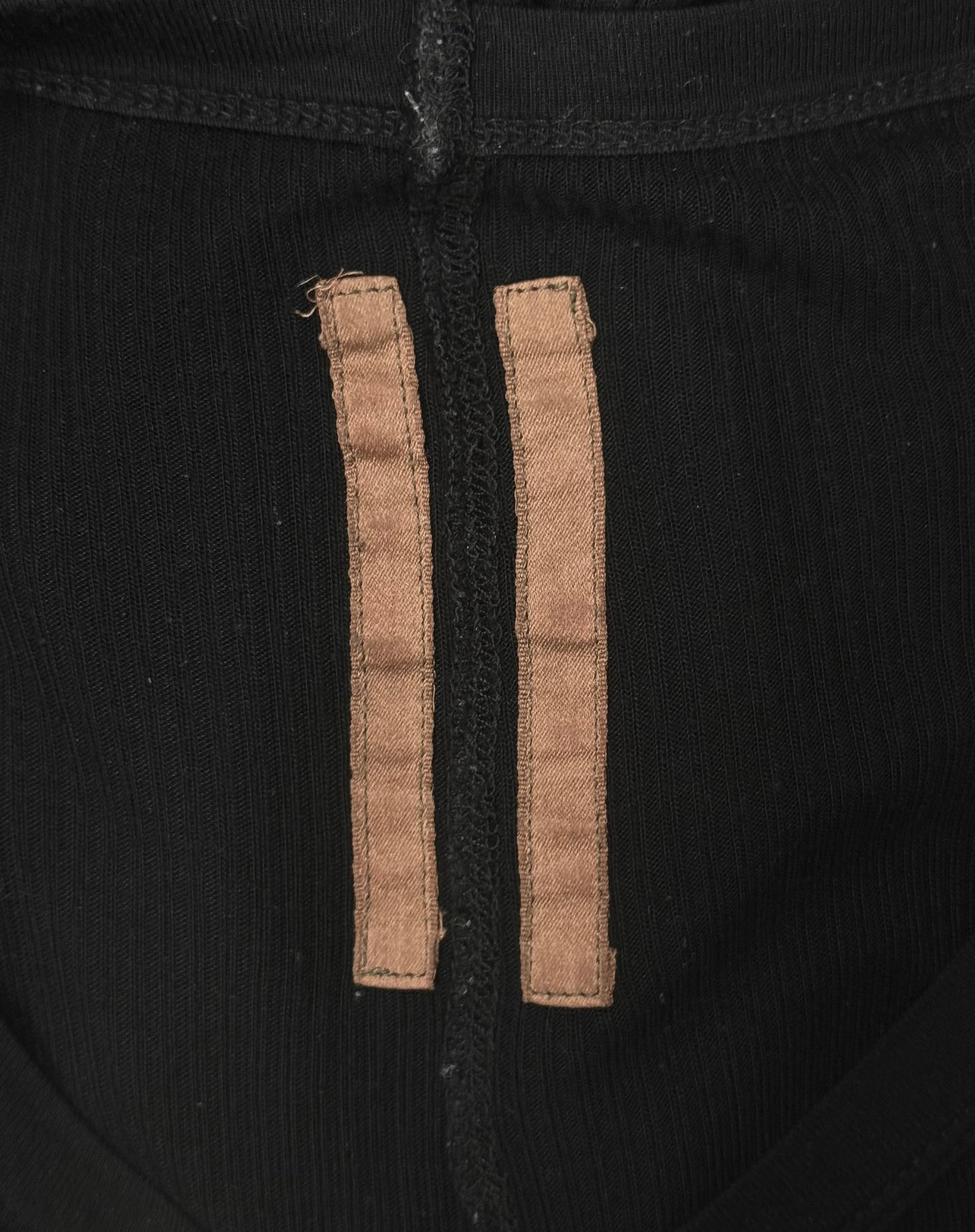 Rick Owens DRKSHDW SS05 "SCORPIO" Stripe Sheer Frayed Edge Long-sleeves