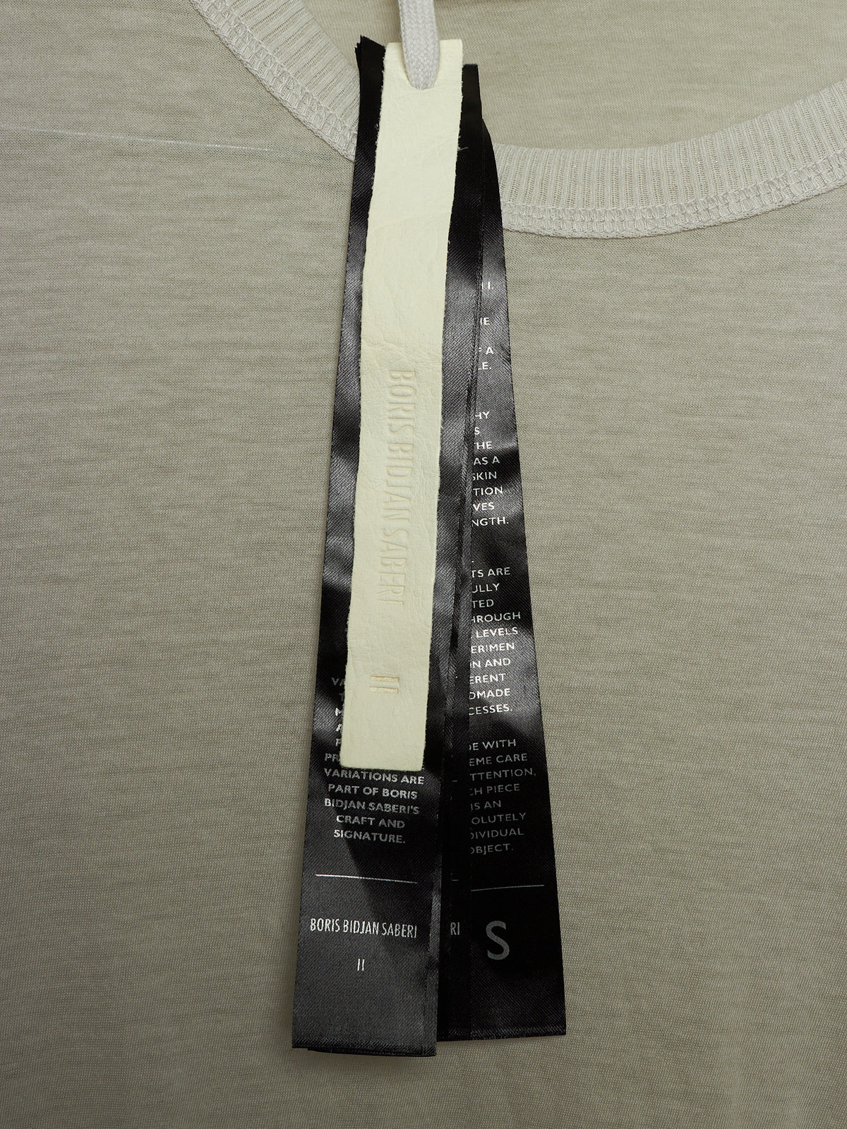 Boris Bidjan Saberi SS22 'LSI TIGHT FIT FTT00001' Light Grey Dirty Object-dyed Semi Sheer Long-sleeves