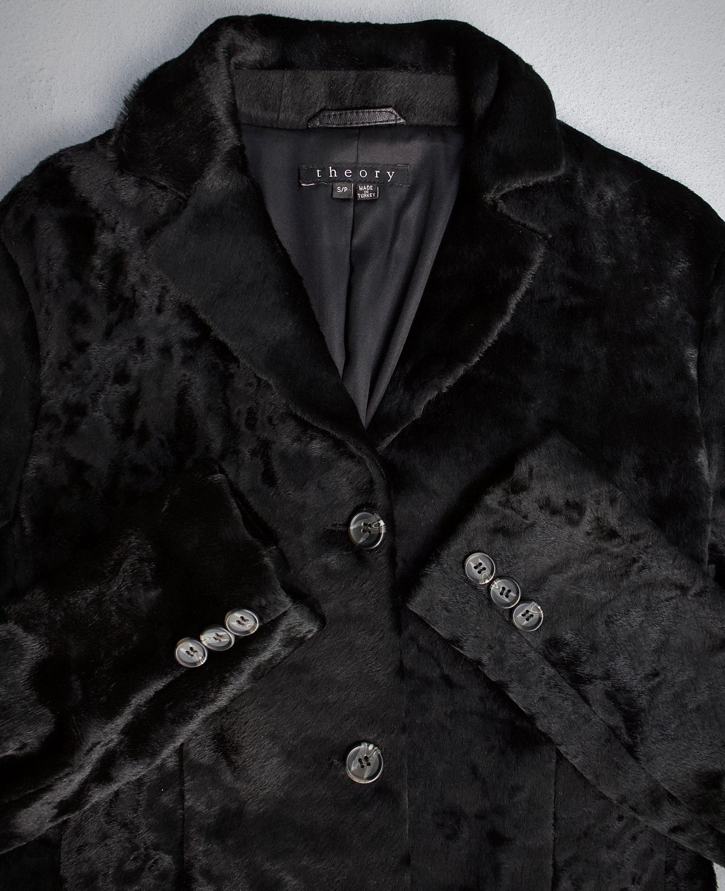 Theory Early 00s Goat Fur Coat