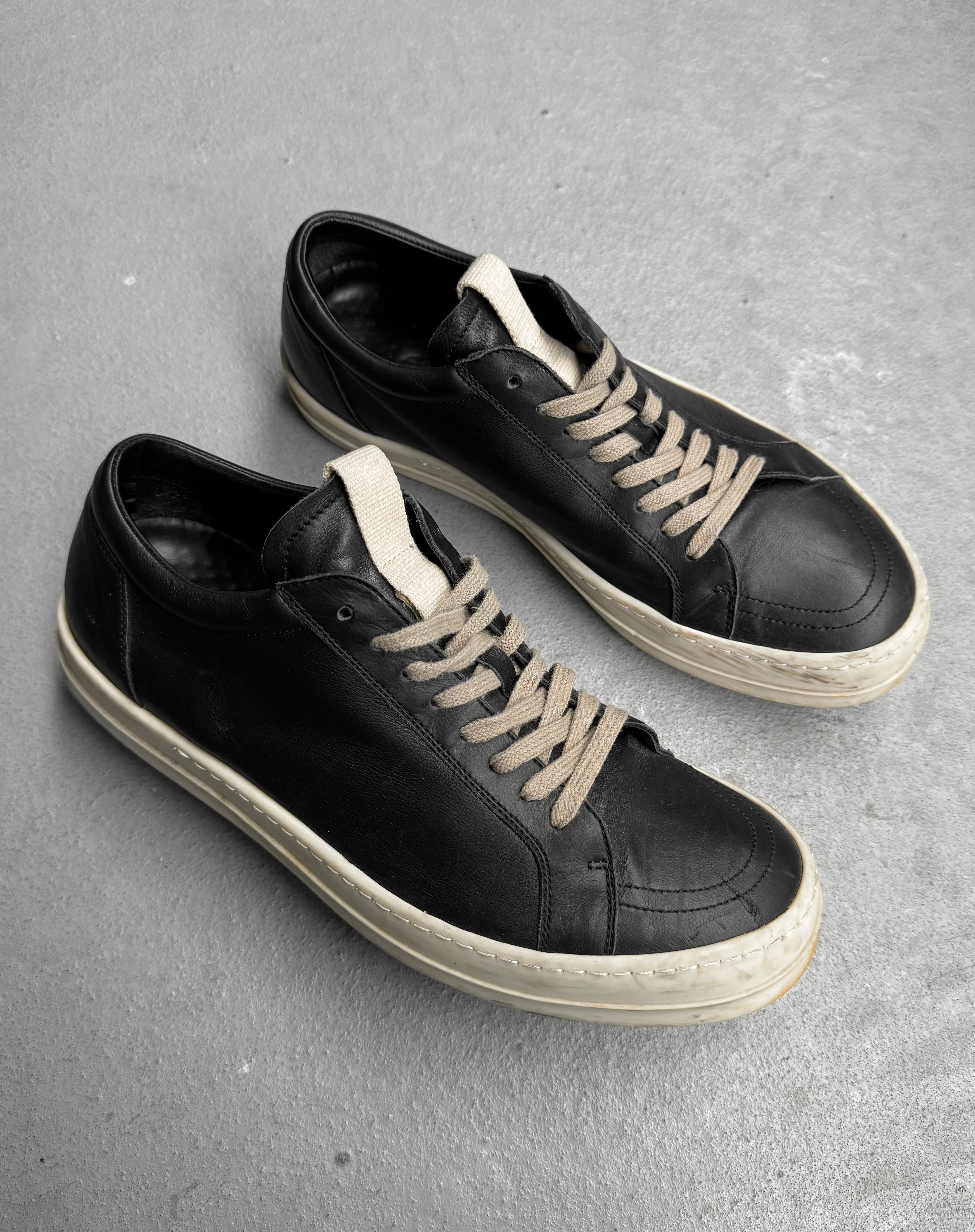 Rick Owens AW20 Vintage Low Leather Sneakers | DRIEW