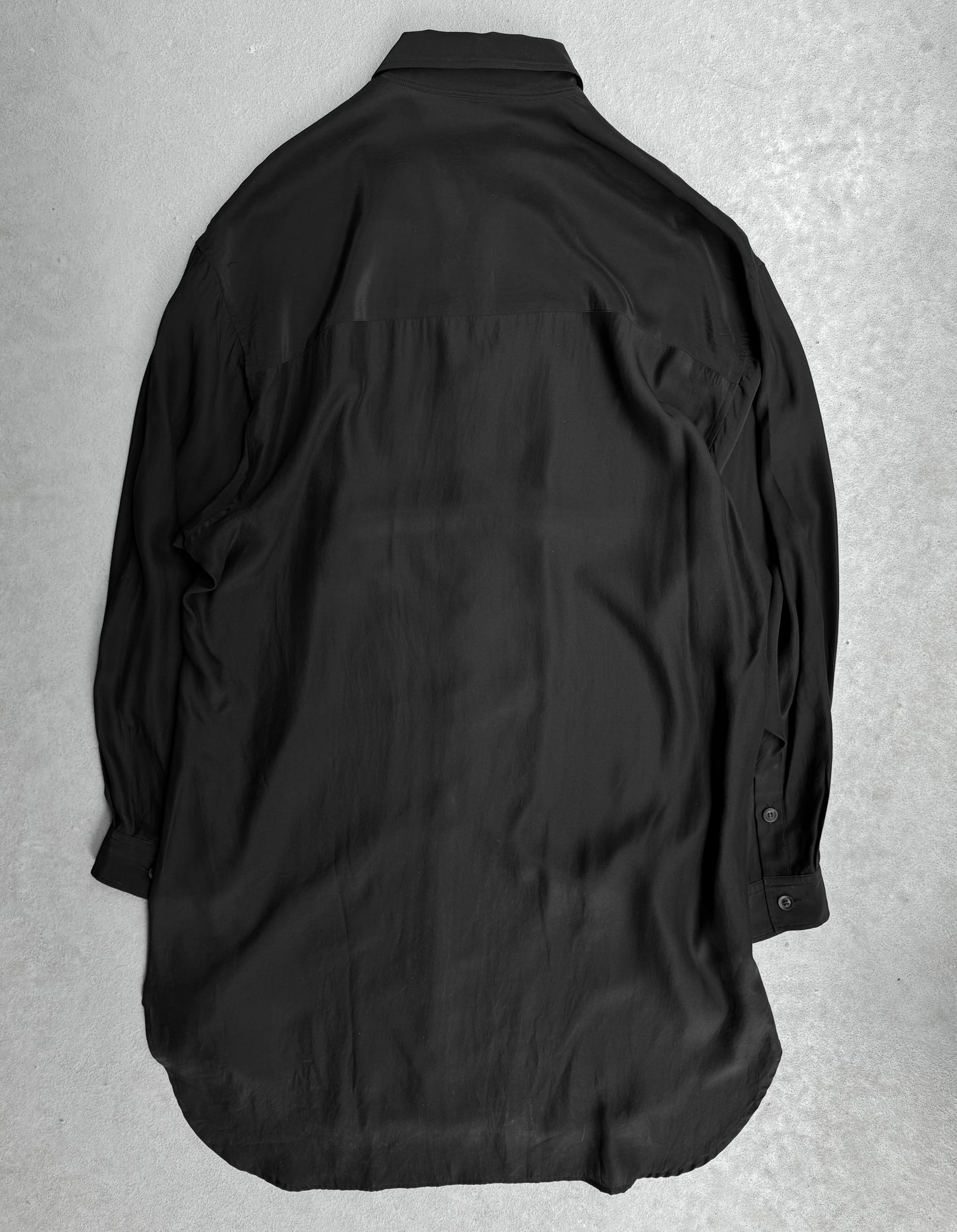 Yohji Yamamoto POUR HOMME SS22 ‘Dahlia’ Flower Printed Silk Button-up Shirt