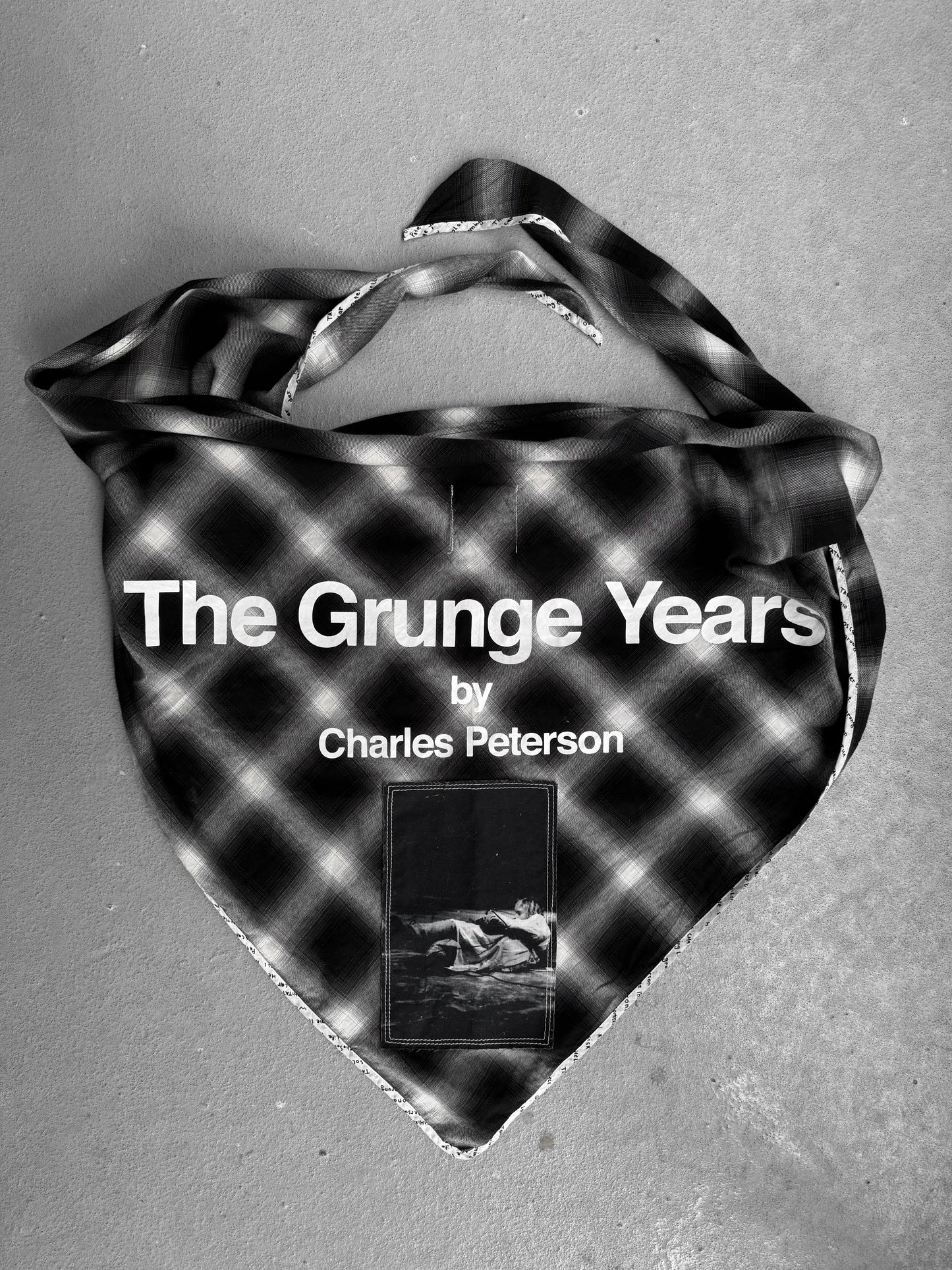 TakahiroMiyashita TheSoloist. SS19 Charles Peterson’s ‘The Grunge Years’ Plaid Bandana