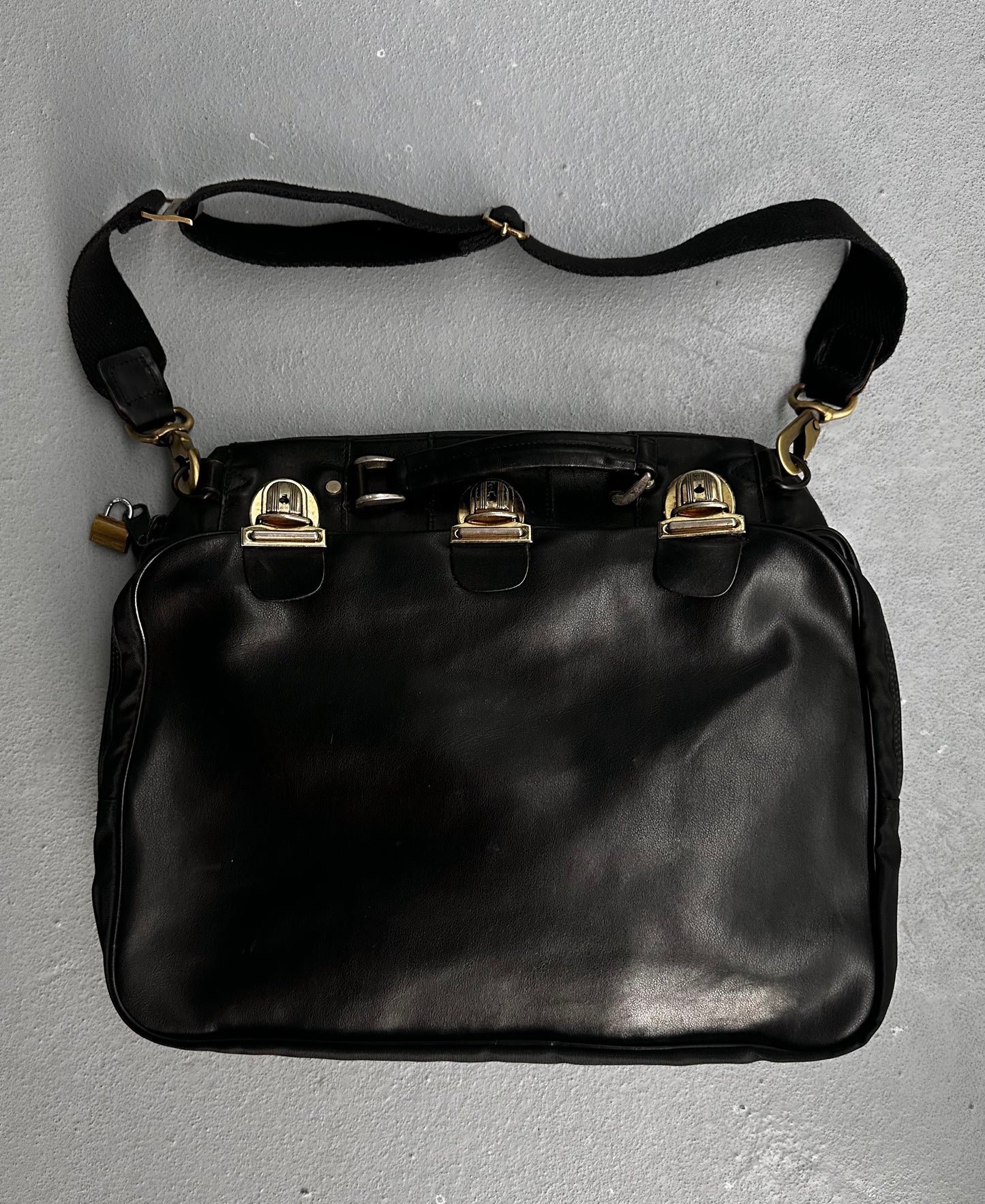 Yohji Yamamoto Y’SACCS Pour Homme Late 90s Leather Briefcase
