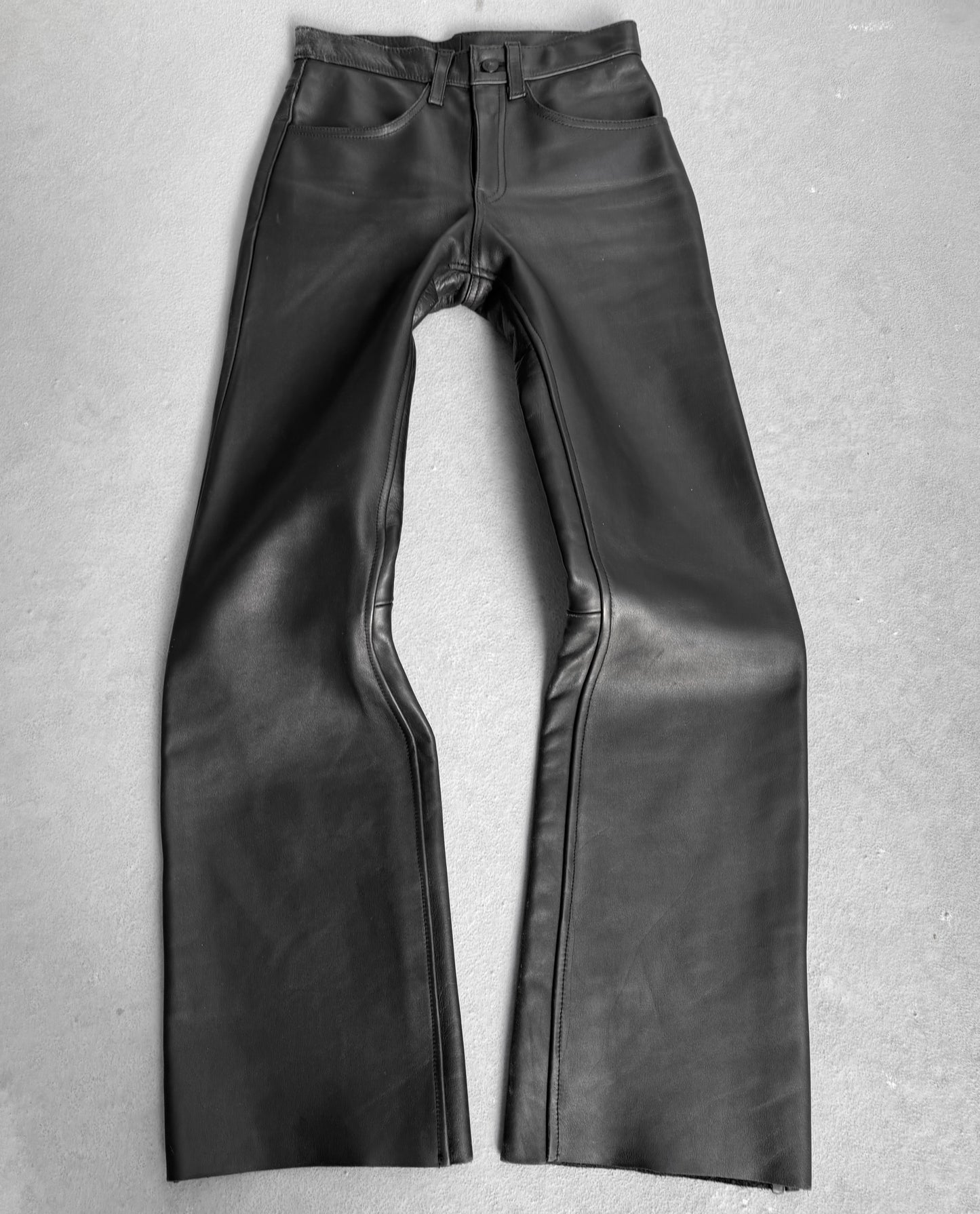 KADOYA K’s Leather Early 00s Bootcut Flare Cowhide Leather Motorcycle Pants