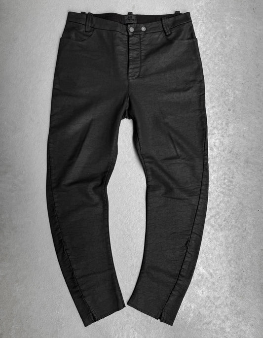 Lost & Found by Ria Dunn AW14 Waxed Cotton J-cut Pants