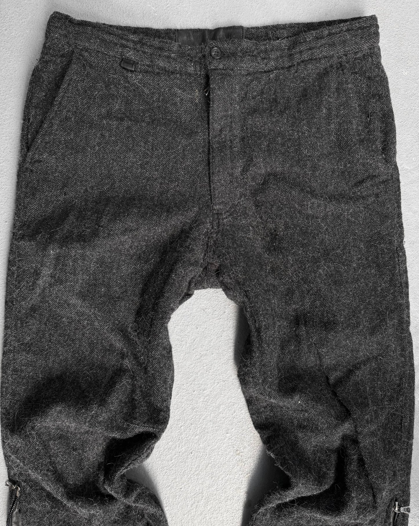 Isamu Katayama “BACKLASH” 2010s Wool Blend Wide-Leg Trousers