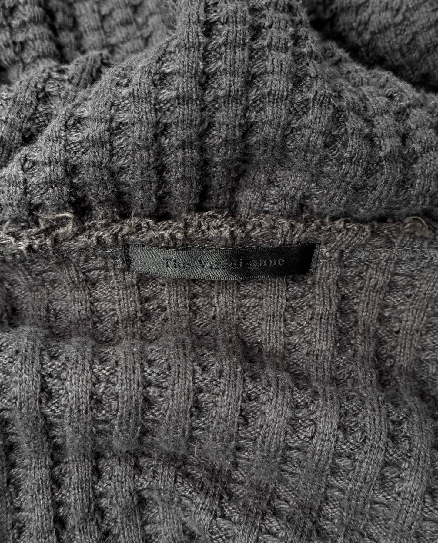 The Viridi-anne AW06 Distressed ‘Virgin Mary’ Oversize Waffle Knit Sweater