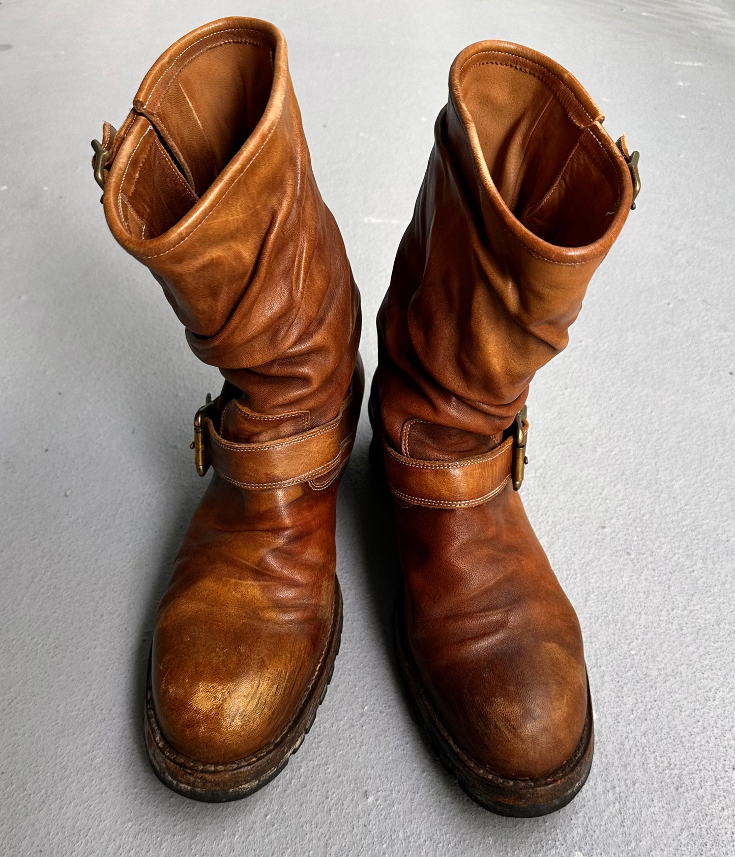 MiharaYasuhiro Early 00s Twisted Leather Engineer Boots