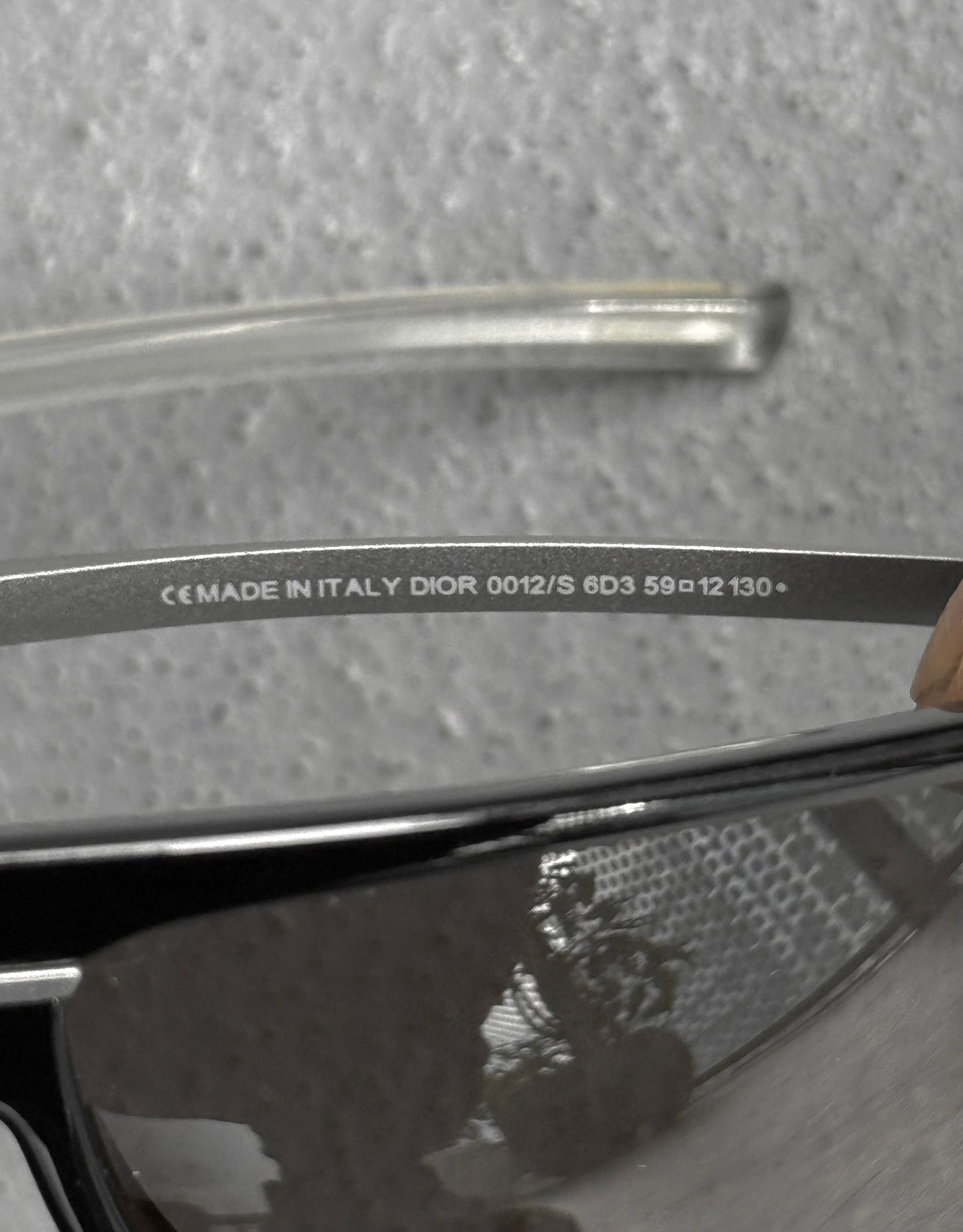DIOR HOMME by Hedi Slimane AW03 “LUSTER” Silver ‘Black Tie 12/S’ Sunglasses