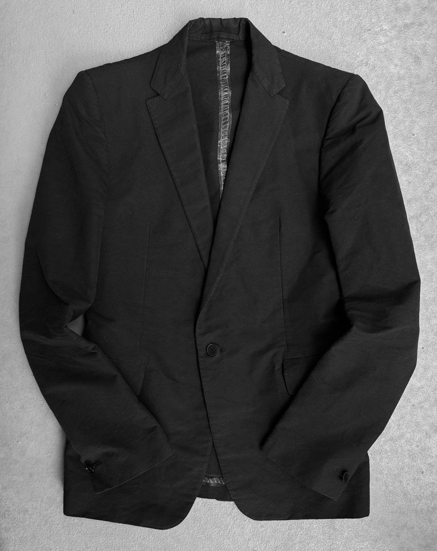 Carol Christian Poell Special ‘GM/2472 CORAWO’ Taped Overlock-Stitching Heavy Cotton Blazer