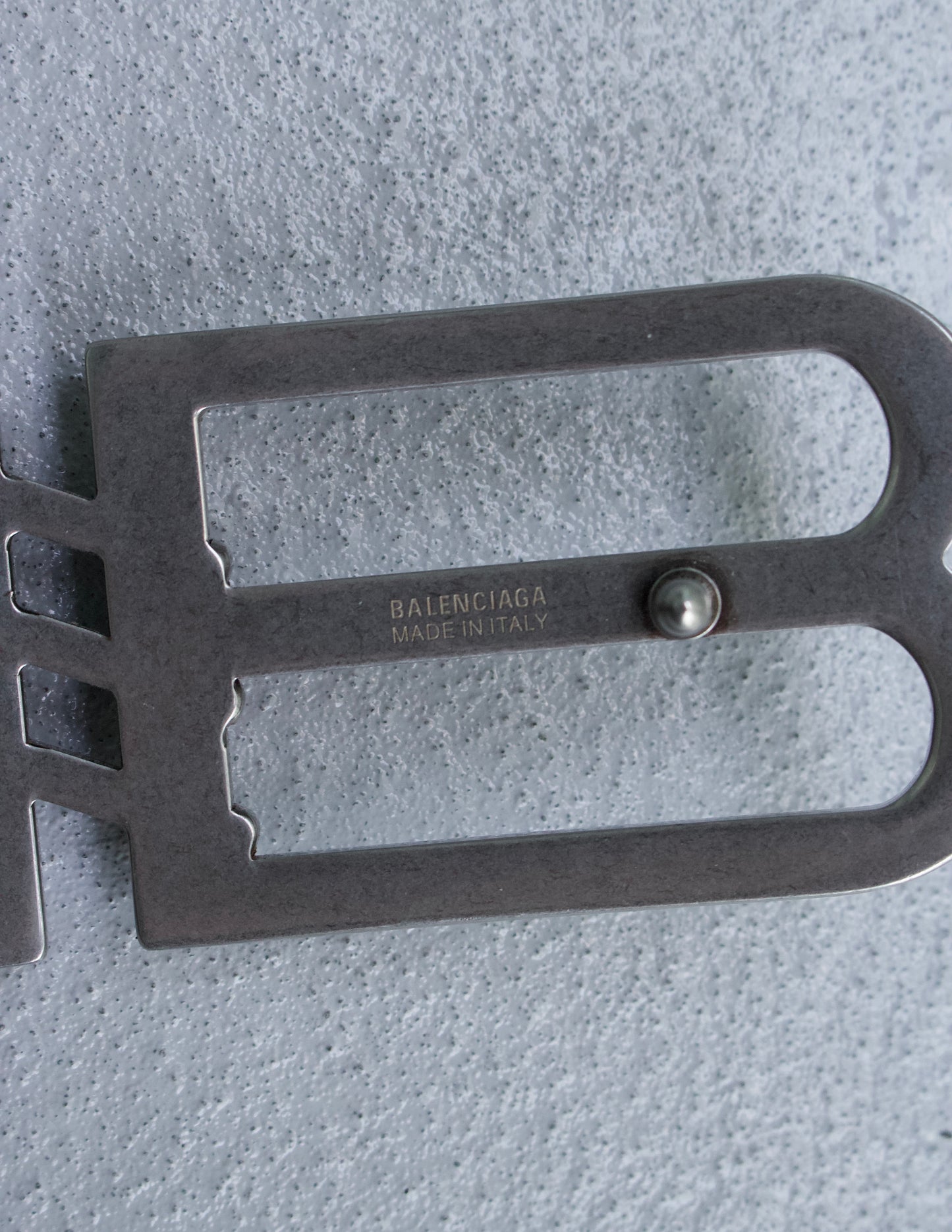BALENCIAGA SS22 BB Signature Logo Buckle Canvas Belt