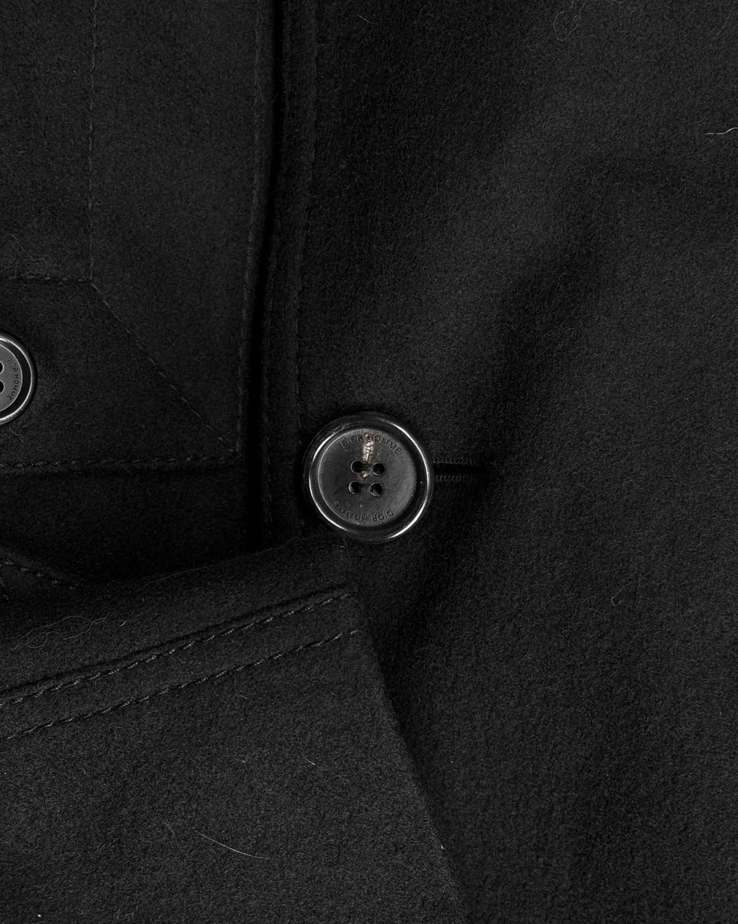 DIOR HOMME by Kris Van Assche AW08 Wool Double-breasted Trench Coat
