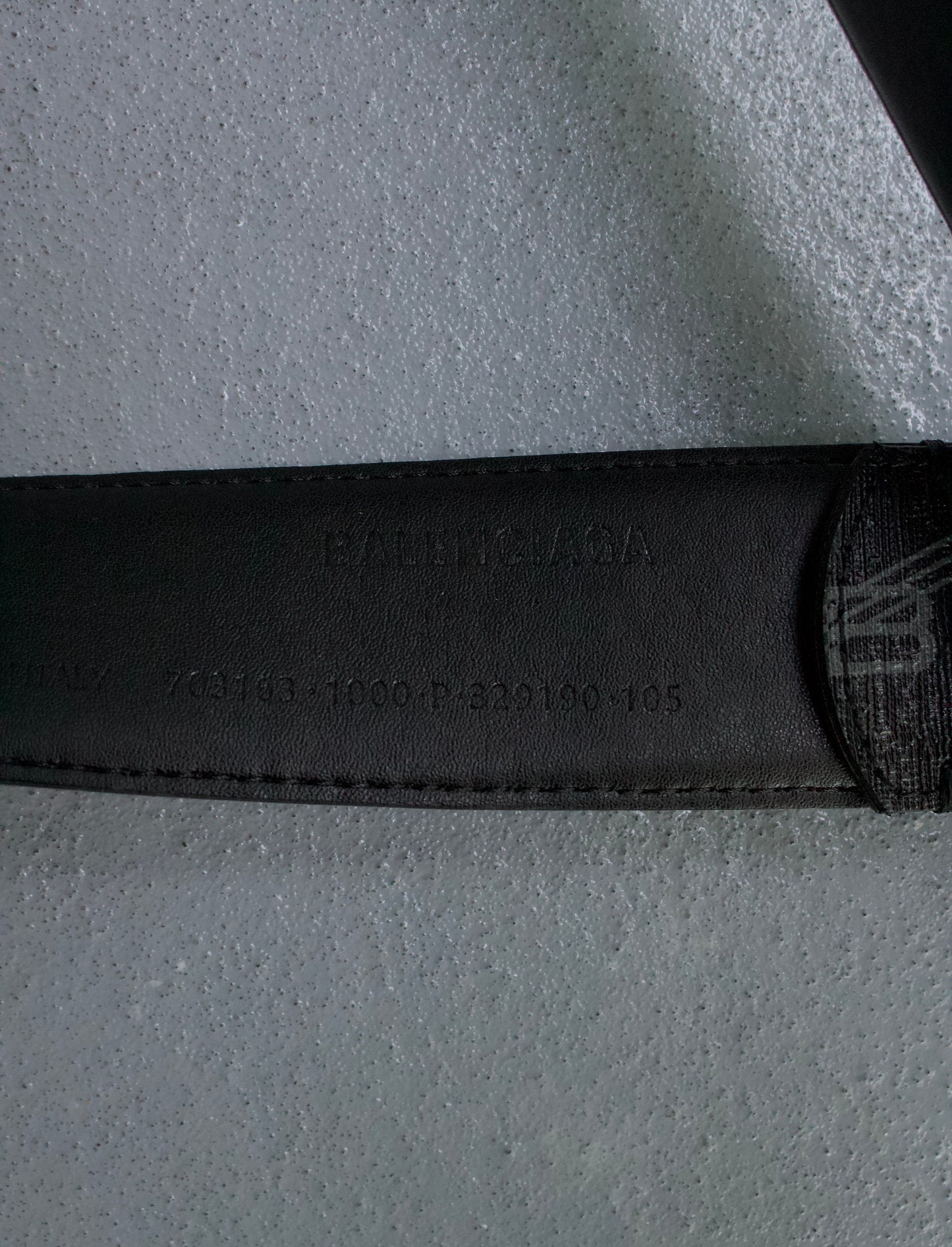 BALENCIAGA SS22 BB Signature Logo Buckle Canvas Belt