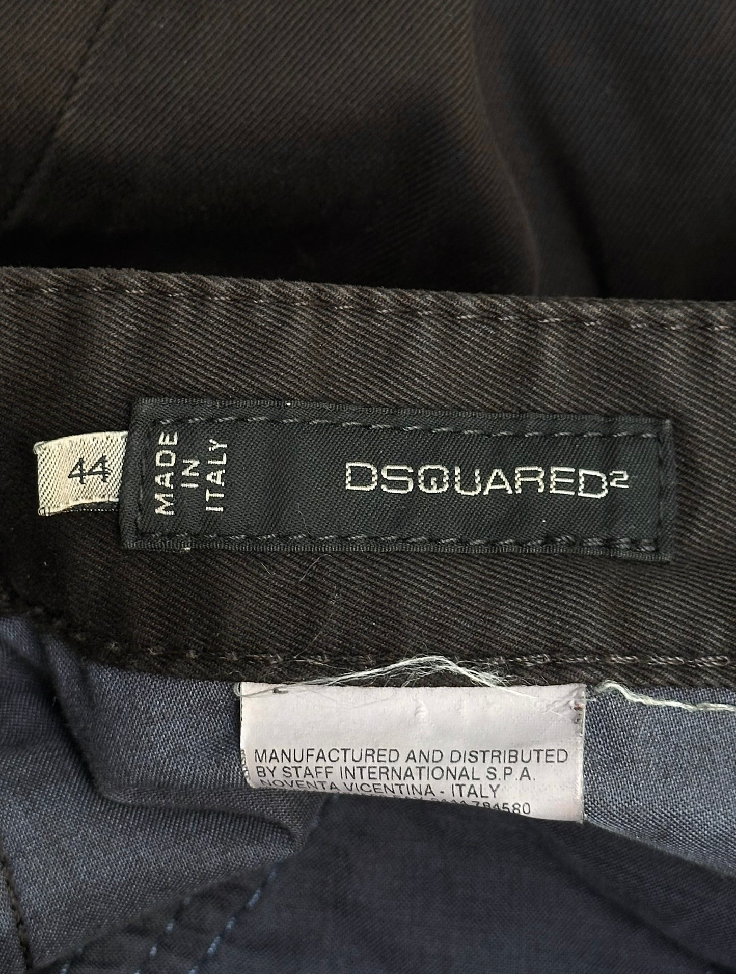 Dsquared2 Early 00s Brown Articulated Knee Pants