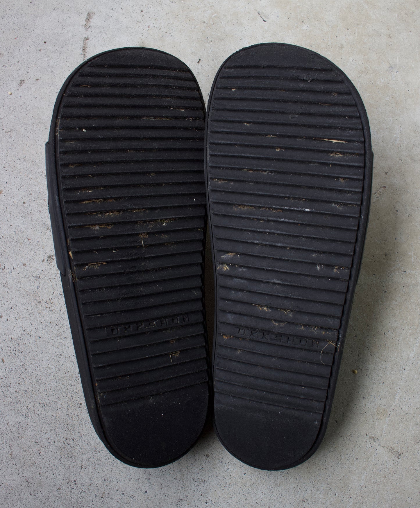Rick Owens DRKSHDW AW17 “GLITTER” Black Gym Slides