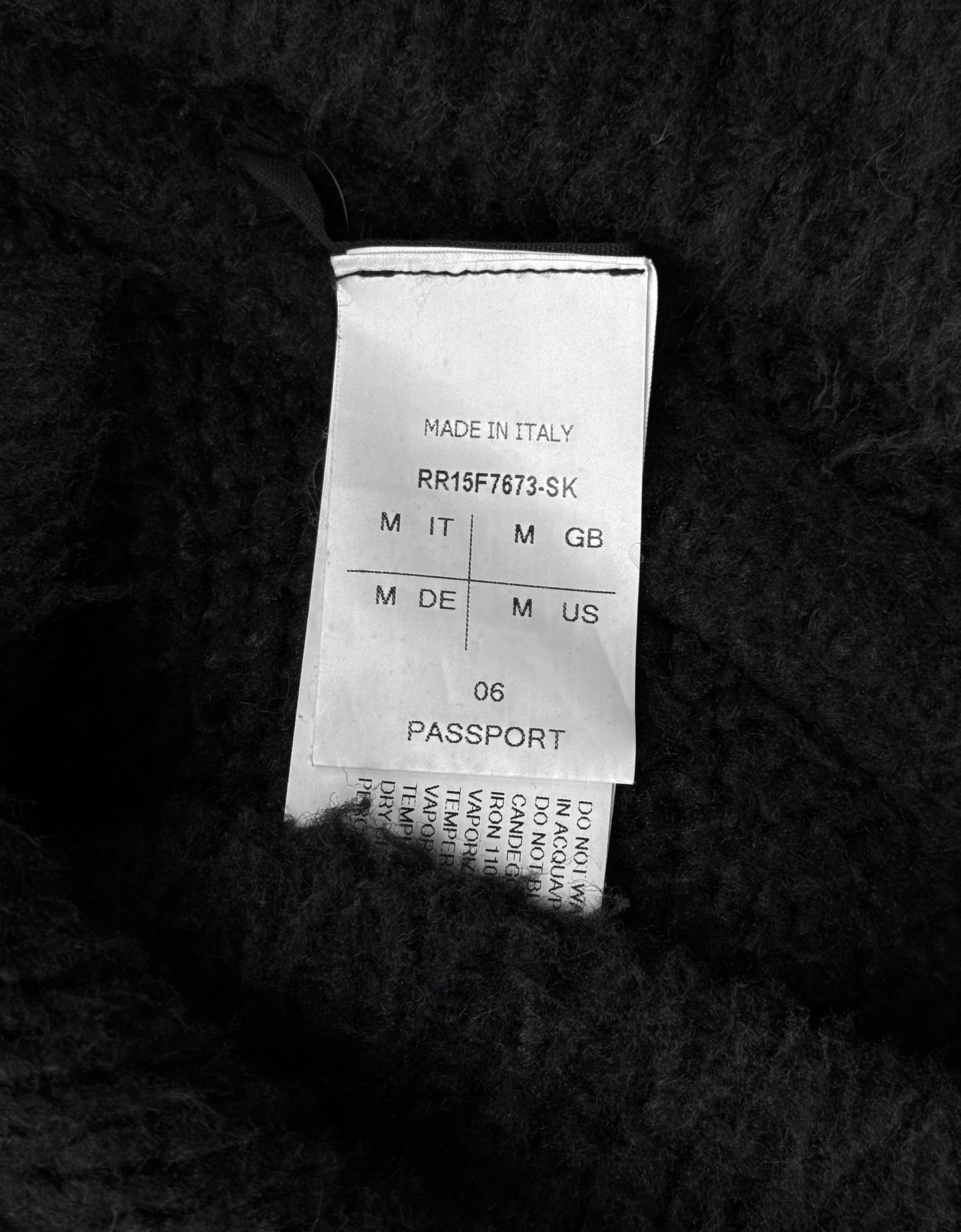Rick Owens AW15 "SPHINX" Oversized Silk Knit Long-sleeves