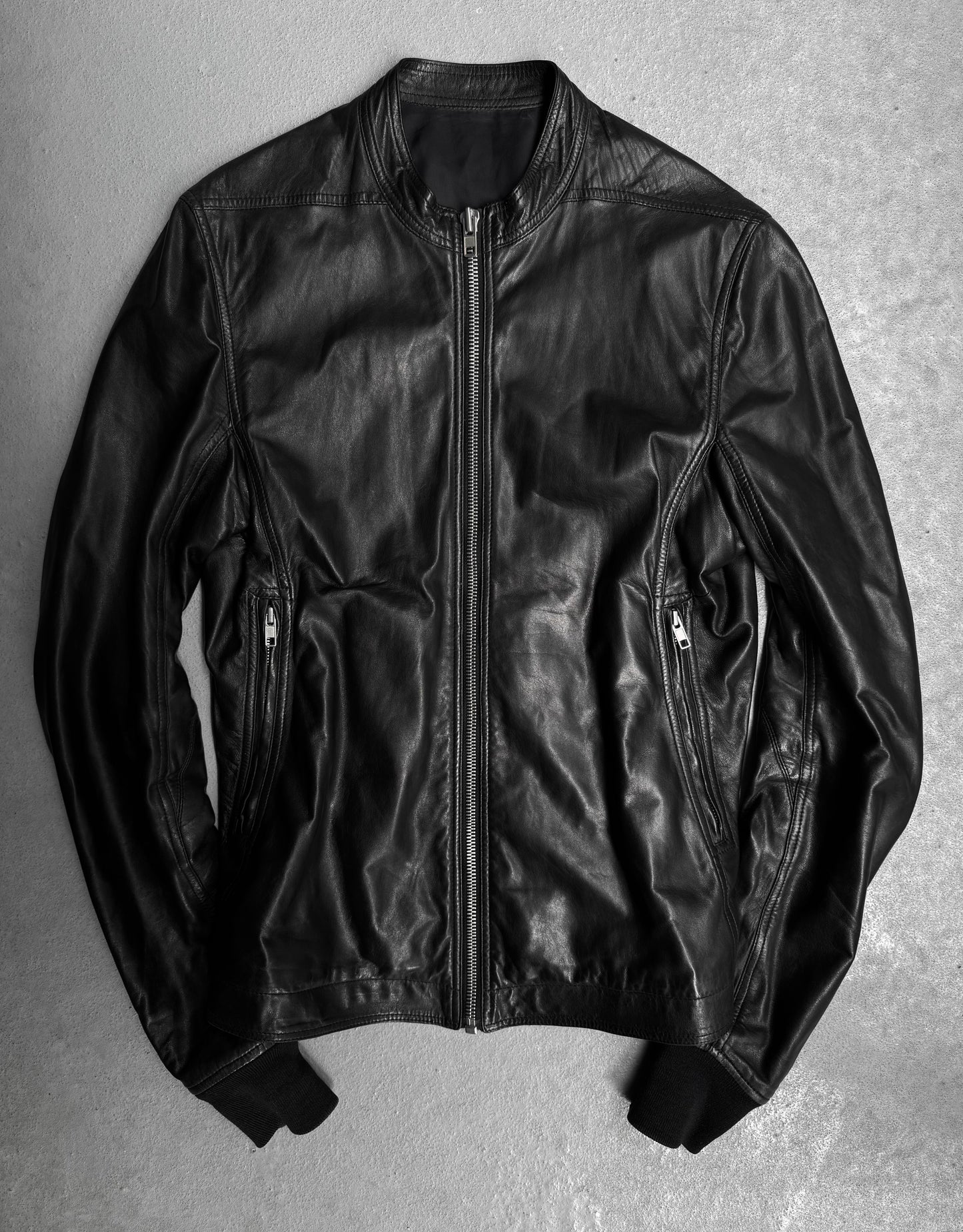 Rick Owens SS15 “FAUN” Calfskin Leather Sternberg Rider Jacket