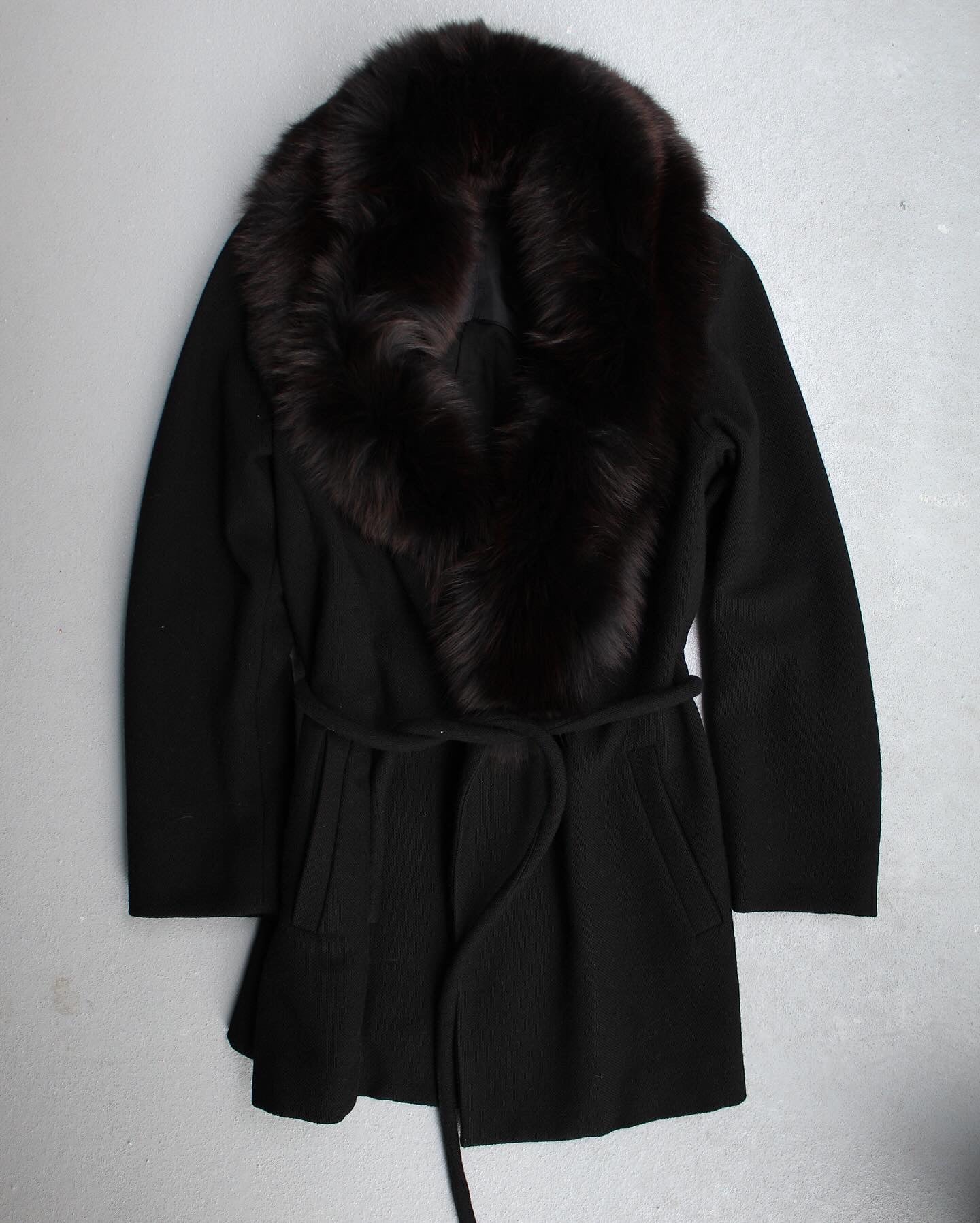 Maison Martin Margiela AW07 KOKONOE Fox Fur Belted Coat