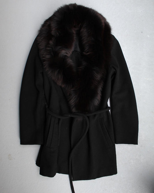 Maison Martin Margiela AW07 KOKONOE Fox Fur Belted Coat