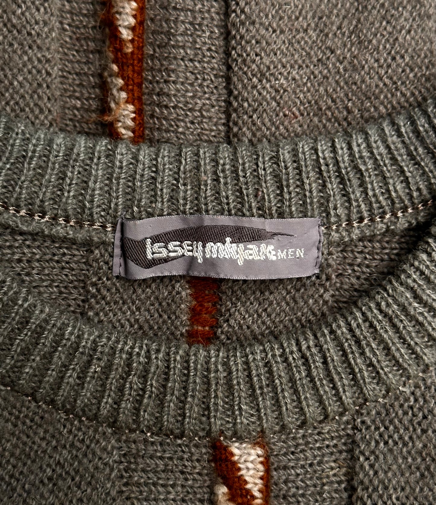 Issey Miyake Late 90s Fuzzy Pattern Wool Knit