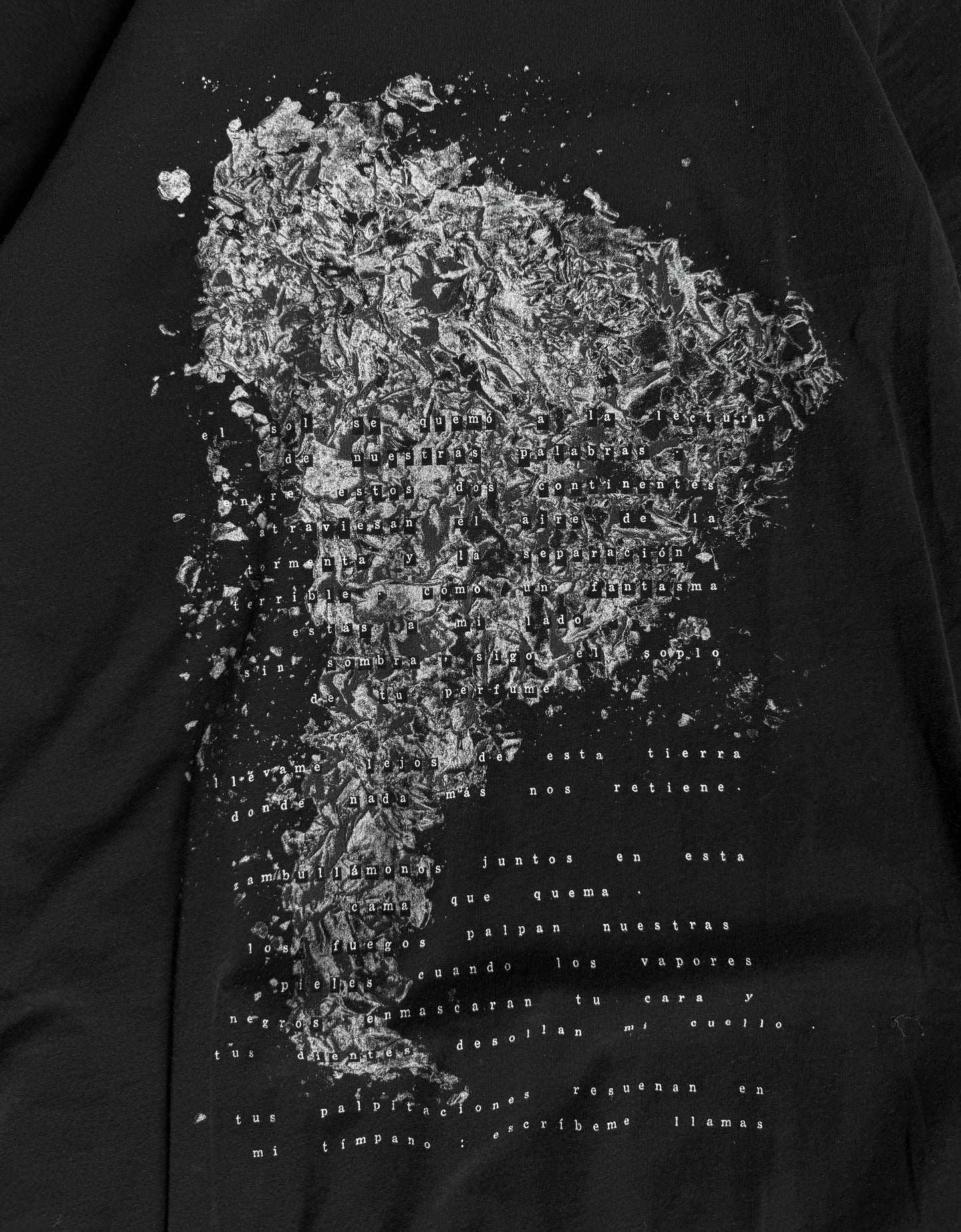 KRISVANASSCHE Early 00s ‘Crystal Poem’ Graphic T-Shirt