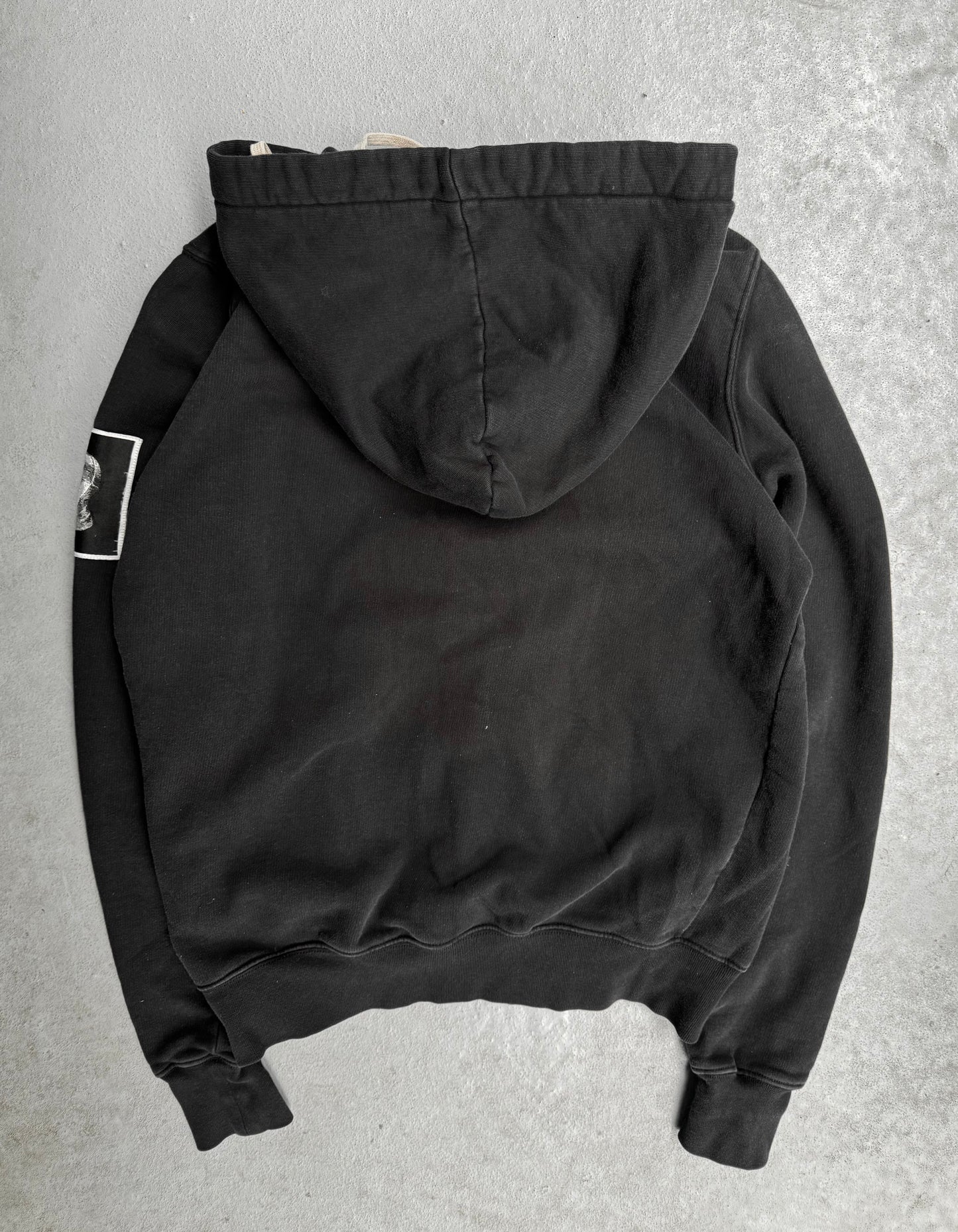 Rick Owens DRKSHDW SS18 “DIRT” Jason Patchwork Fleece Hoodie