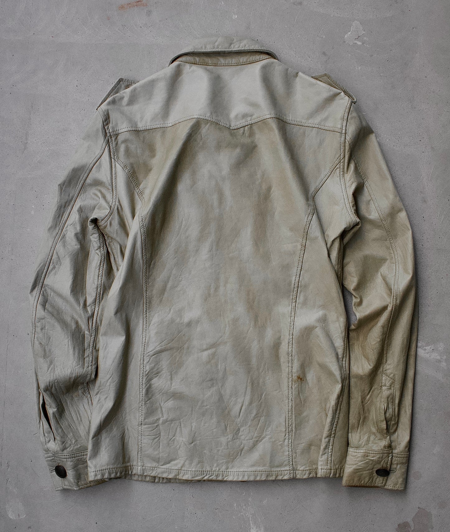 Kyoji Murayama Early 00s Wrinkle Leather Rider Jacket