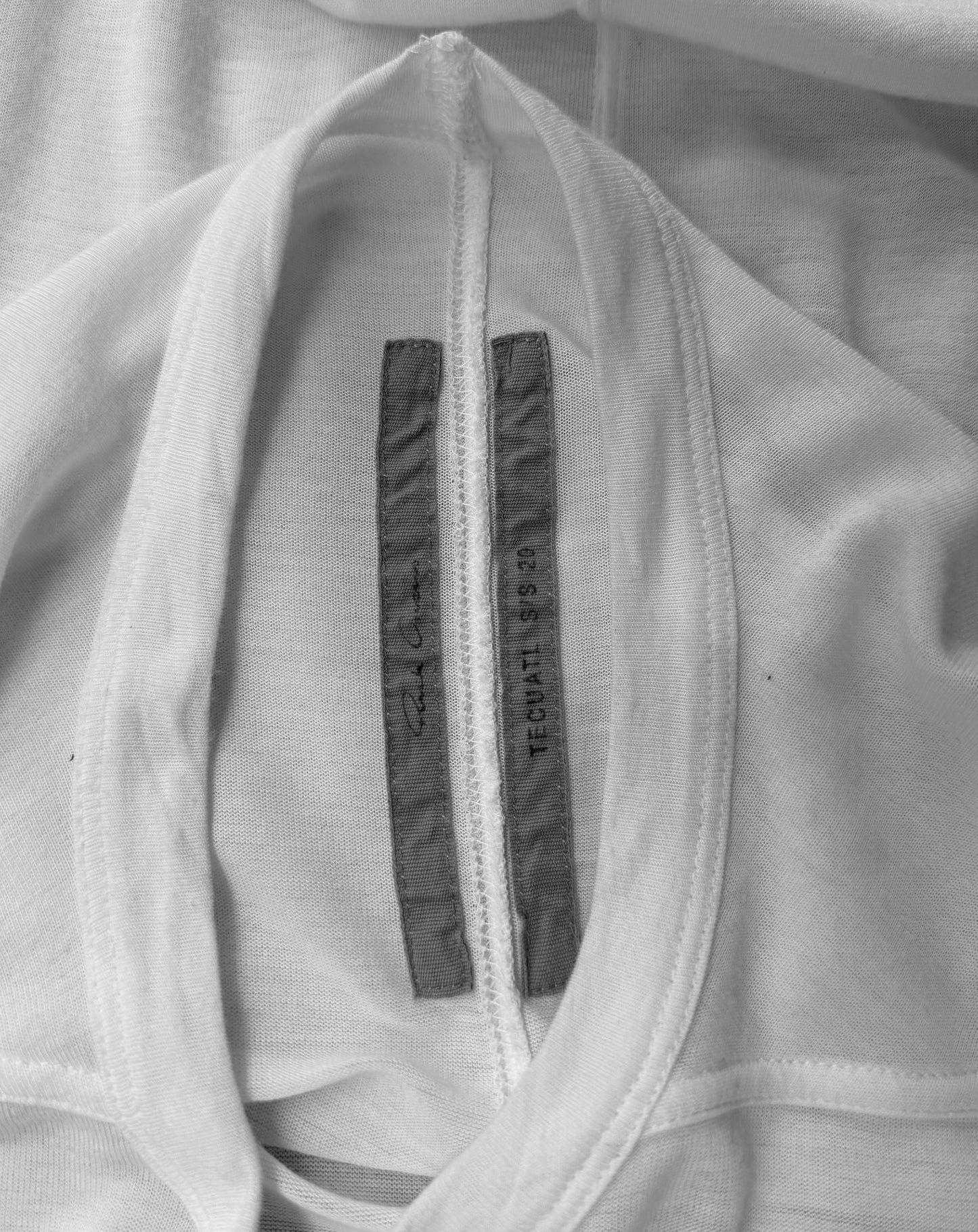 Rick Owens SS20 “TECUATL” White Level T-shirt