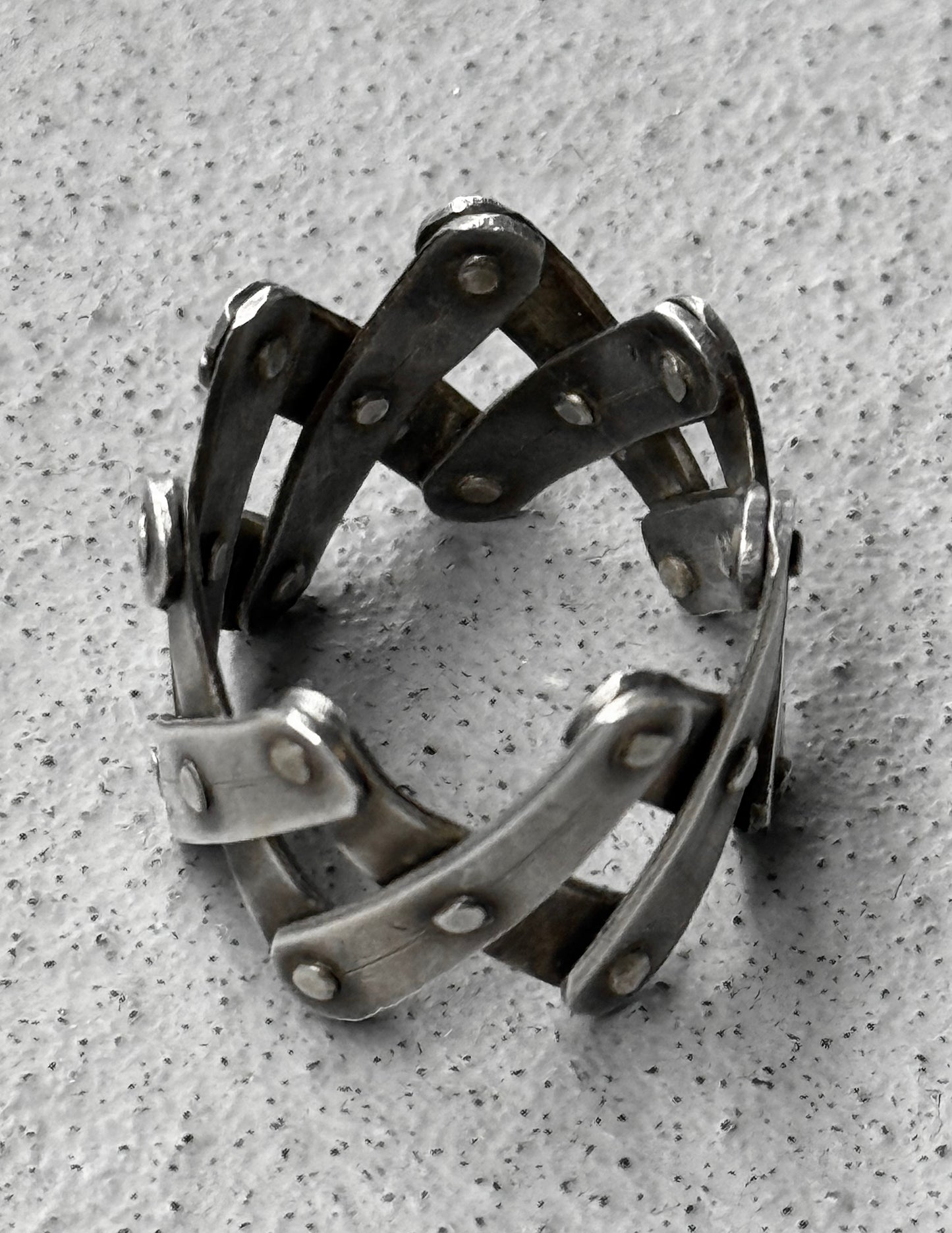 Carol Christian Poell 'MM/2408' Pantograph Adjustable One Size Silver Ring detail | DRIEW GARMENTS