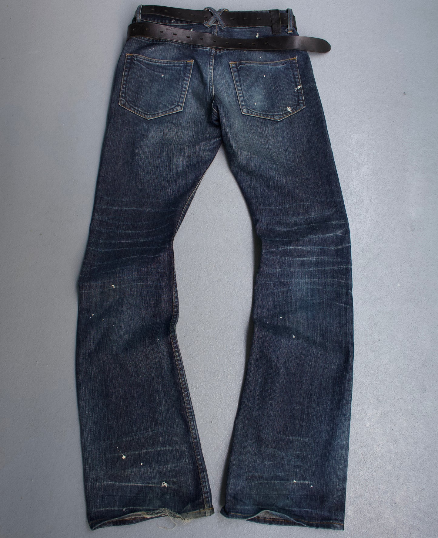 Isamu Katayama “BACKLASH” SS11 Blue Stone-Wash Bootcut Denim