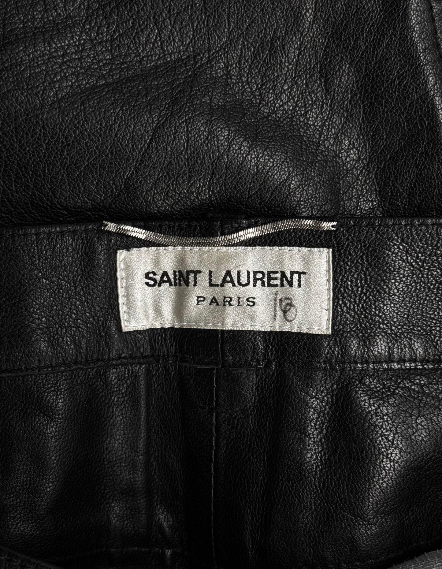 Saint Laurent Paris SS14 Studded Lambskin Leather Pants