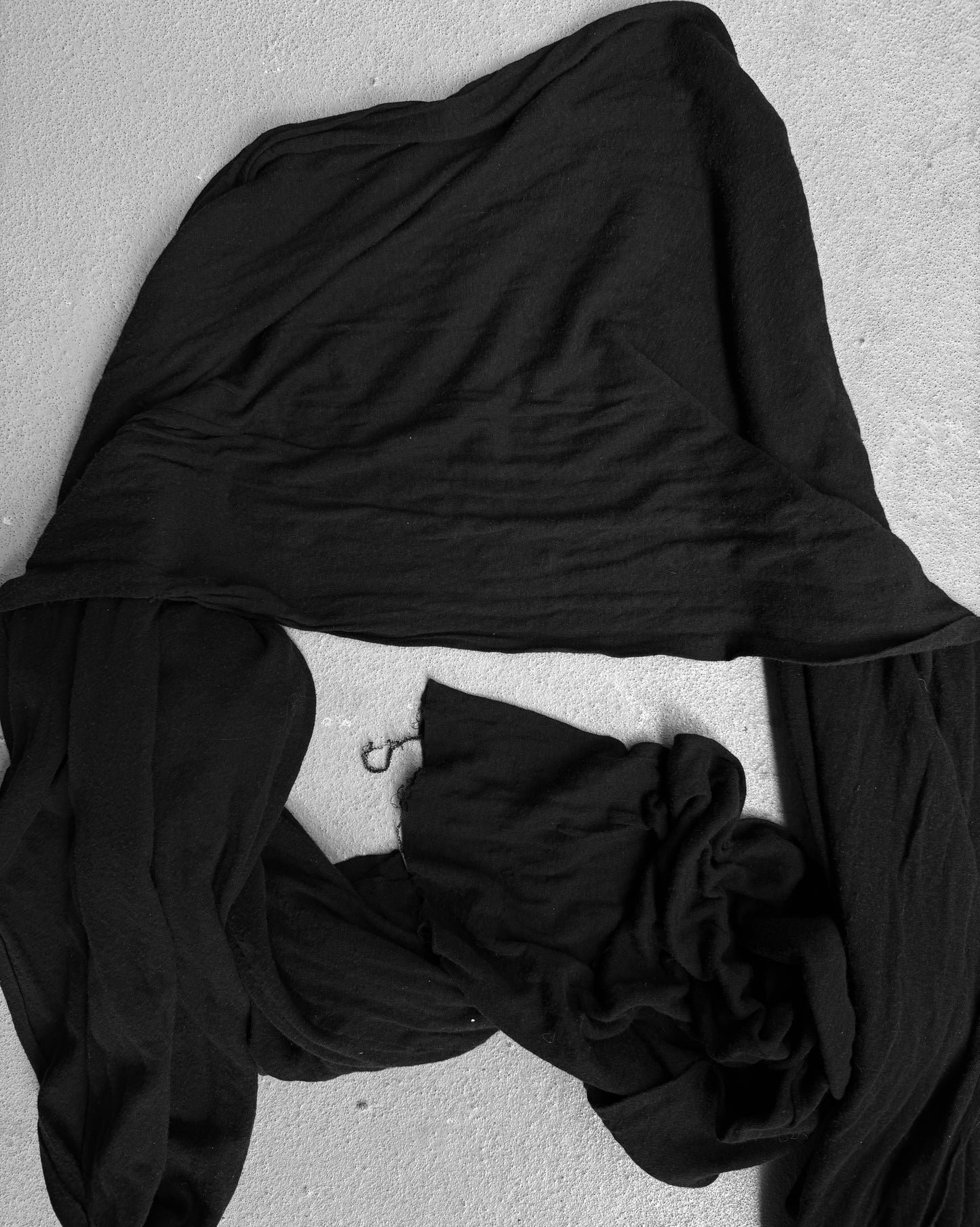 ATTACHMENT by Kazuyuki Kumagai Frayed Double-layered Cotton Scarf