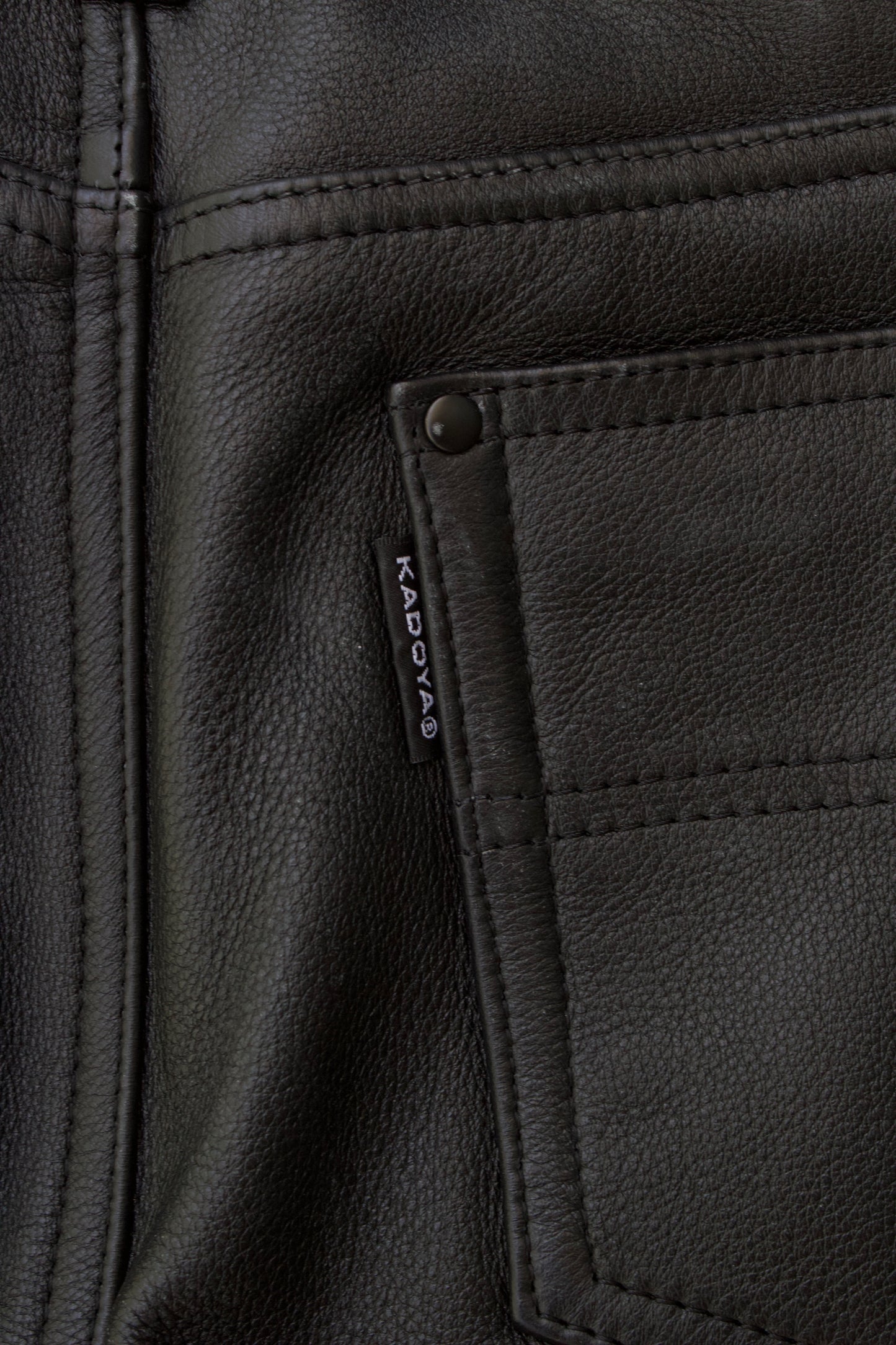 KADOYA Early 00s Straight Bootcut Motorcycle Leather Pants