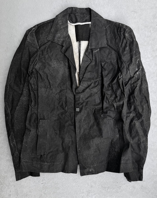 10sei0otto Distressed Wrinkle Leather Jacket | Archive Fashion Toronto
