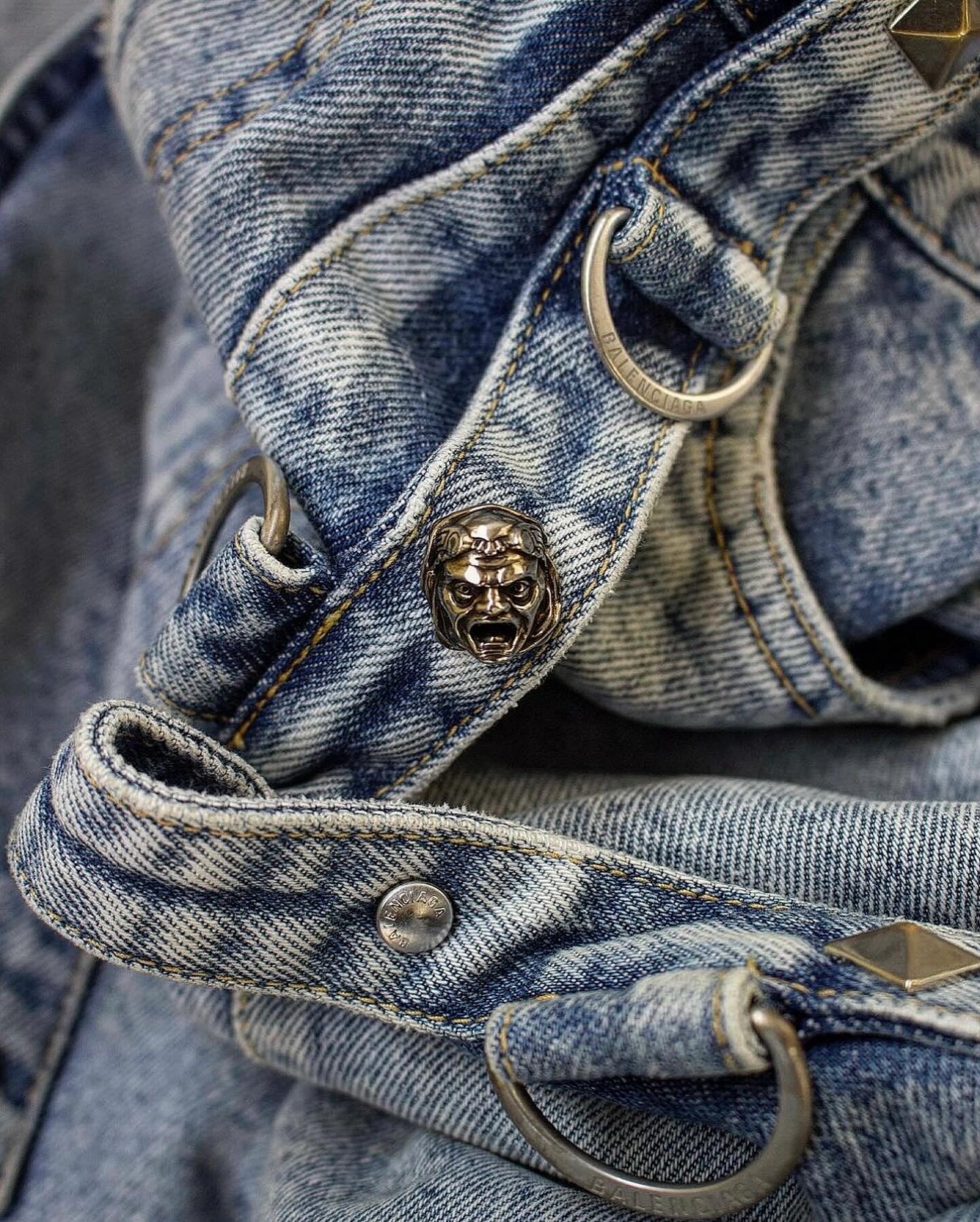 BALENCIAGA SS22 Oversized Raver Cargo Denim
