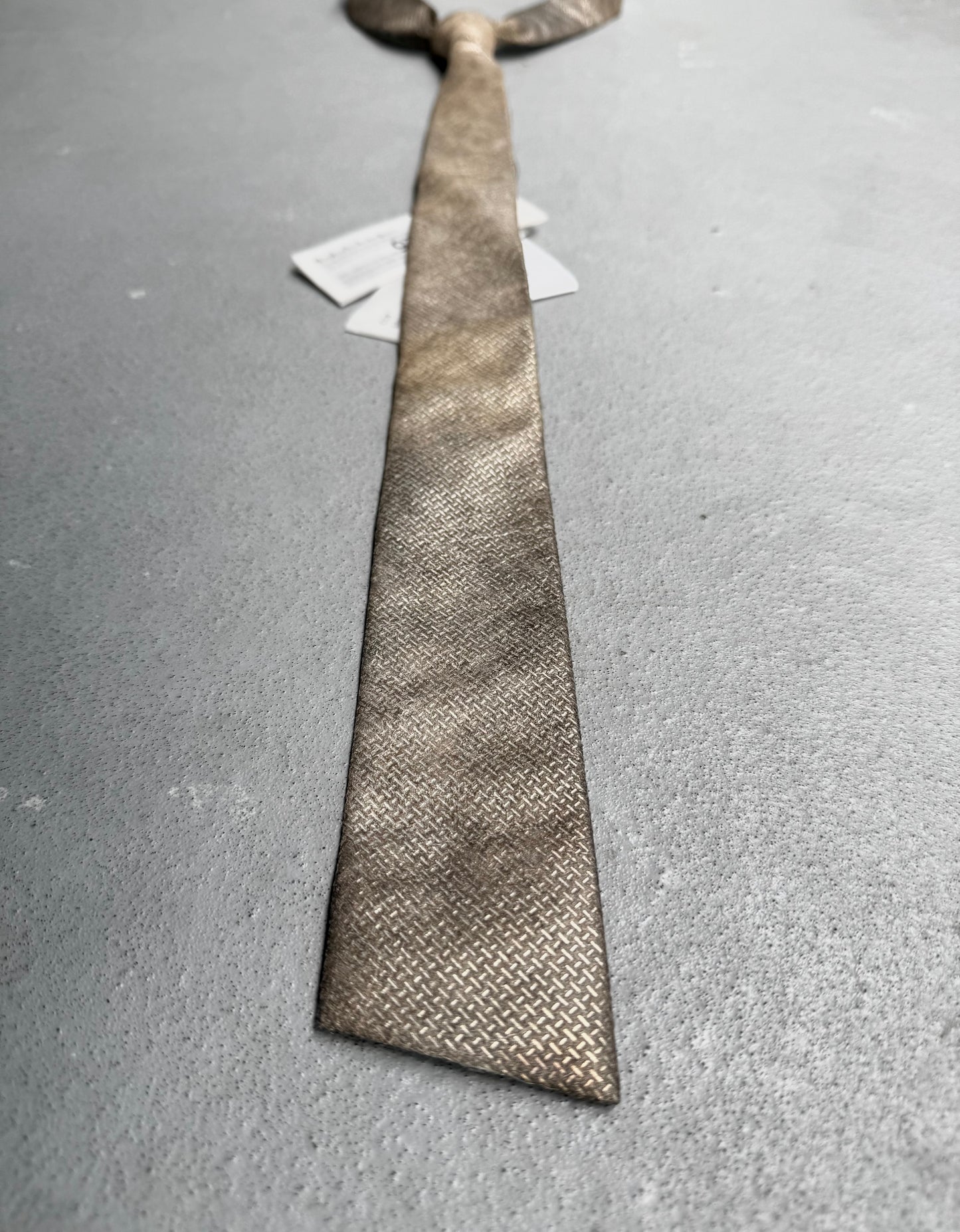 DEEPTI Collection °025 .925 Silver Plated ‘A-197’ Hand-Stitched Tie