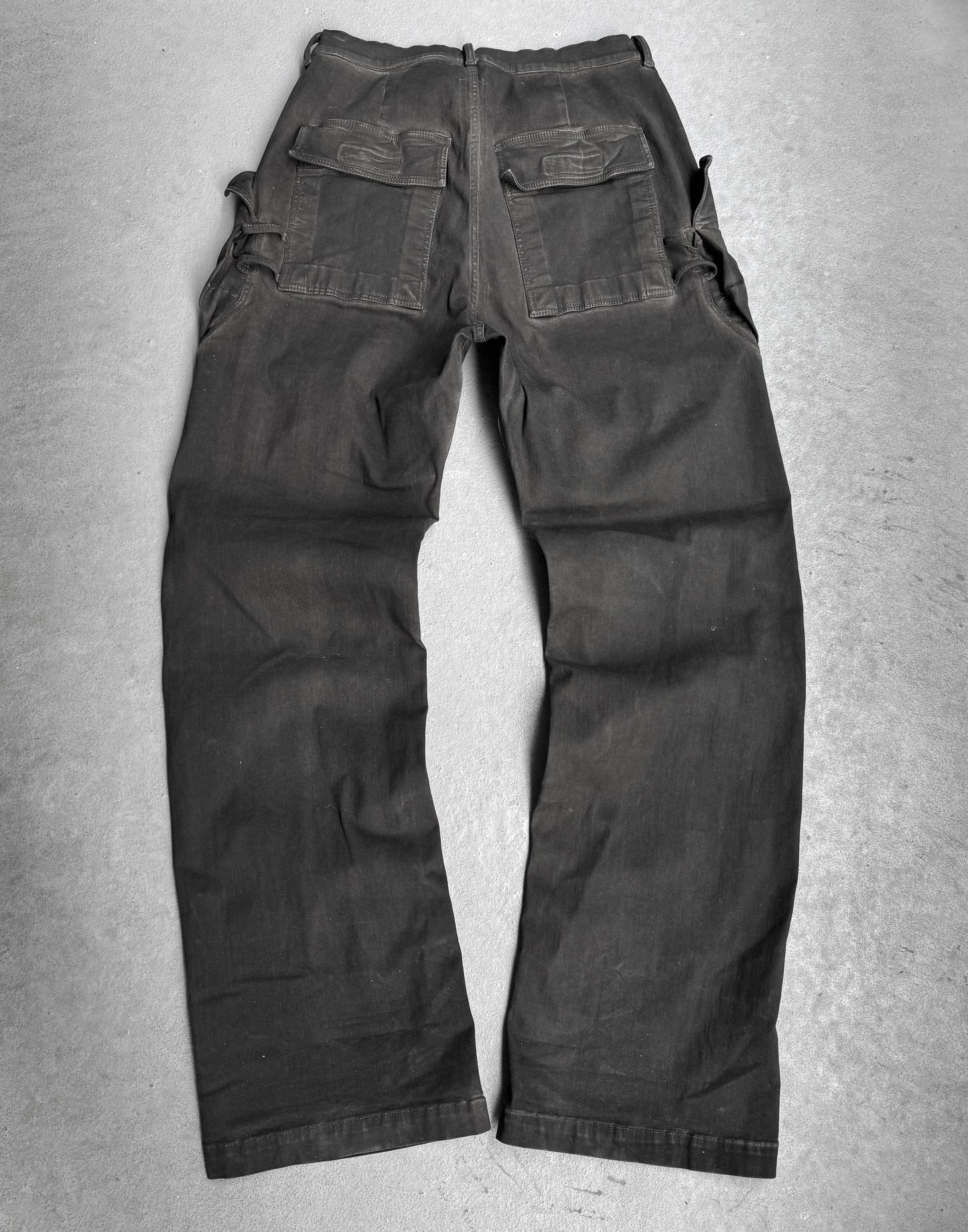 Rick Owens SS24 “LIDO” Mud-washed Stefan Cargo Pants