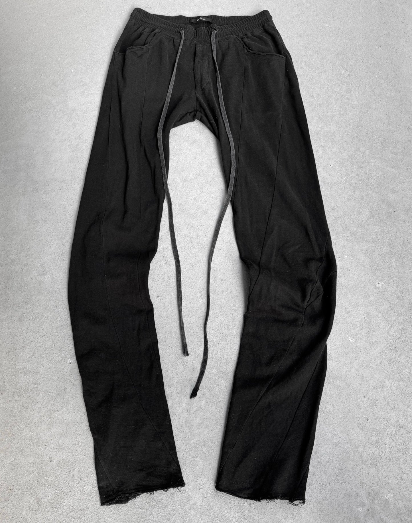 MA_Julius SS10 Raw Hem Cotton Spiral Cut Sweatpants