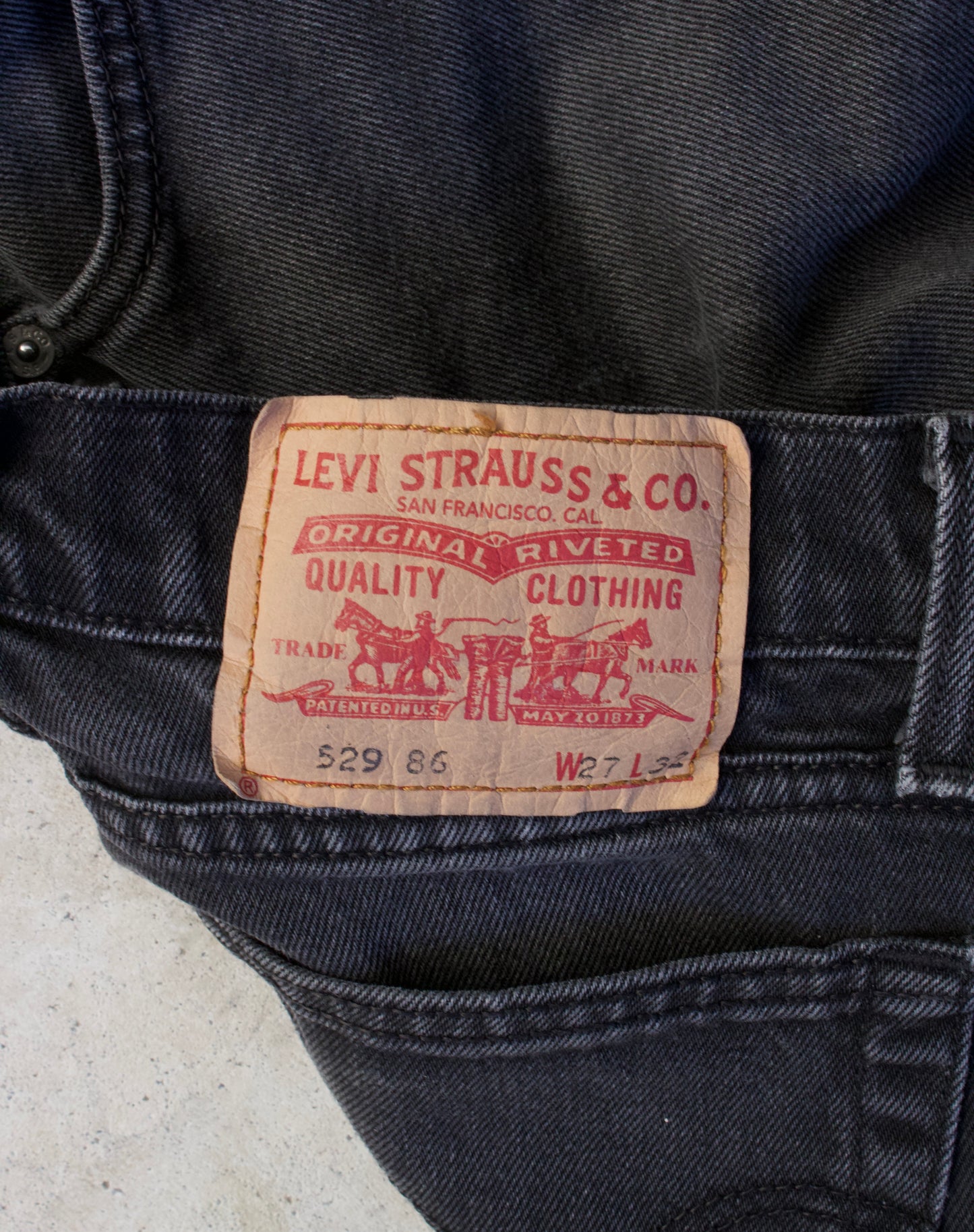 Levi’s 00s 529 Cropped Cut Fray Denim