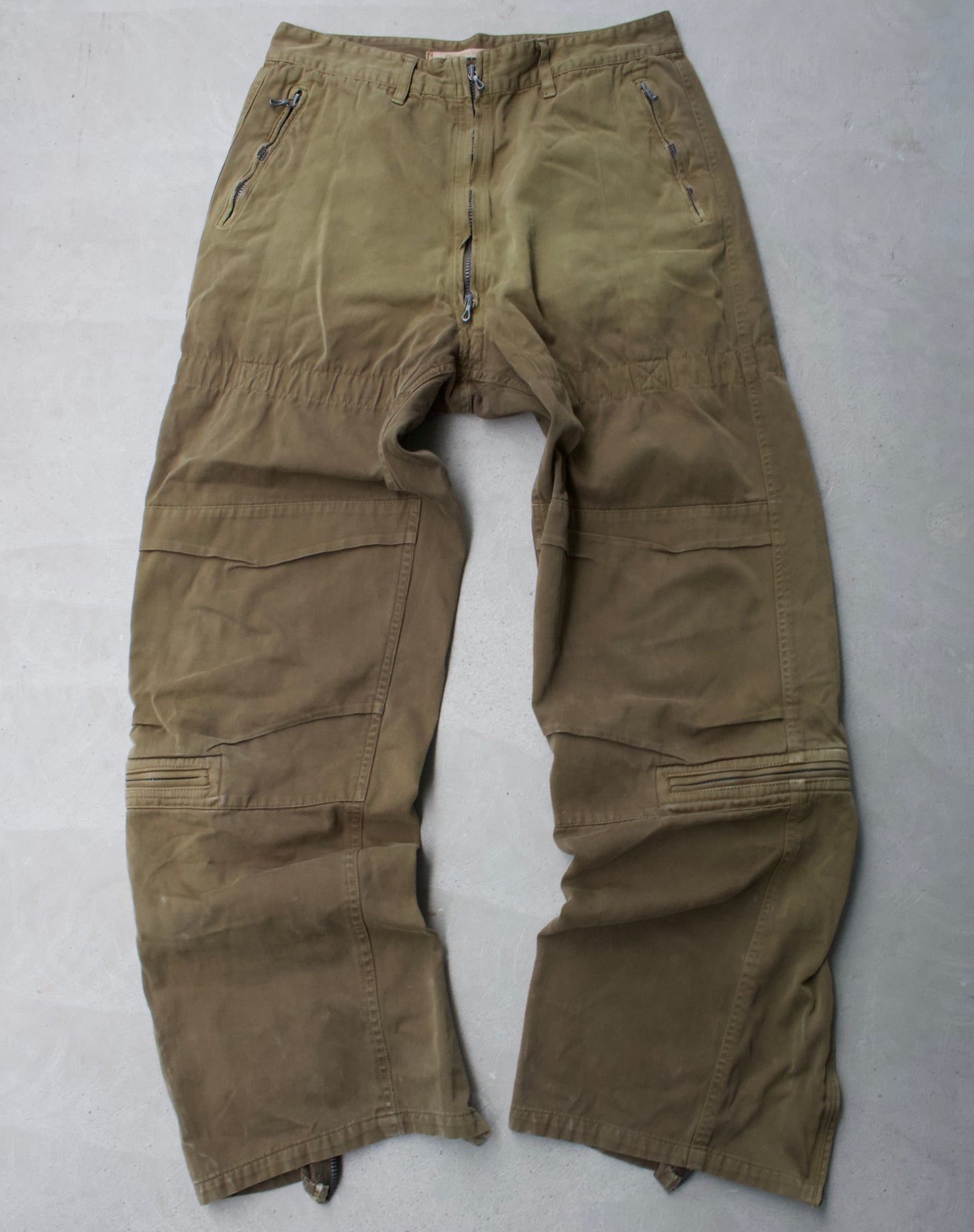 RipVanWinkle Early 00s Faded Convertible Zip Cotton Pants